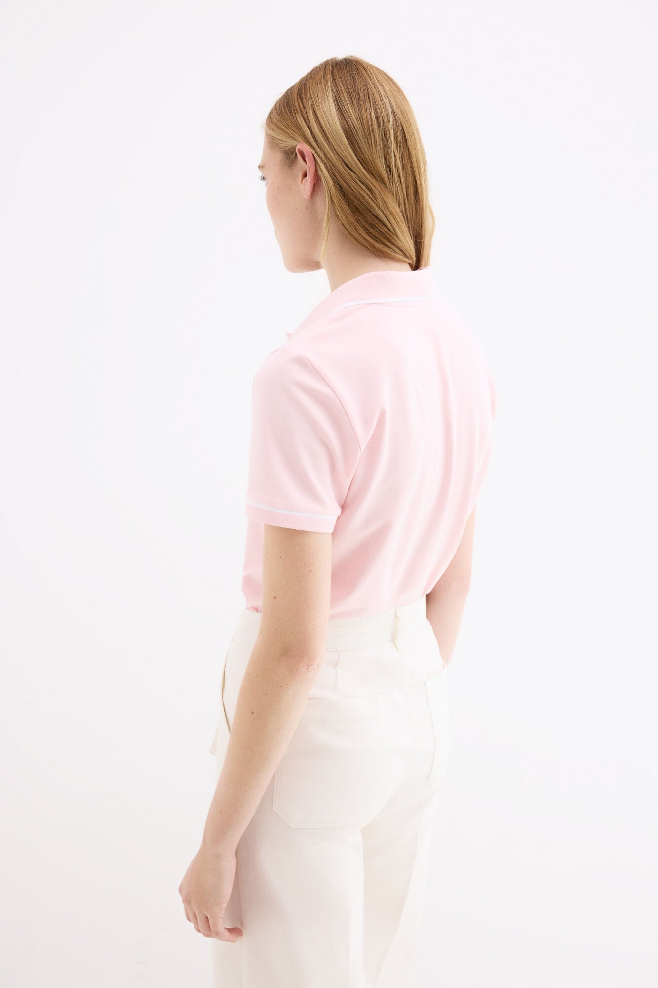 Pedro del Hierro Short sleeve polo shirt Pink