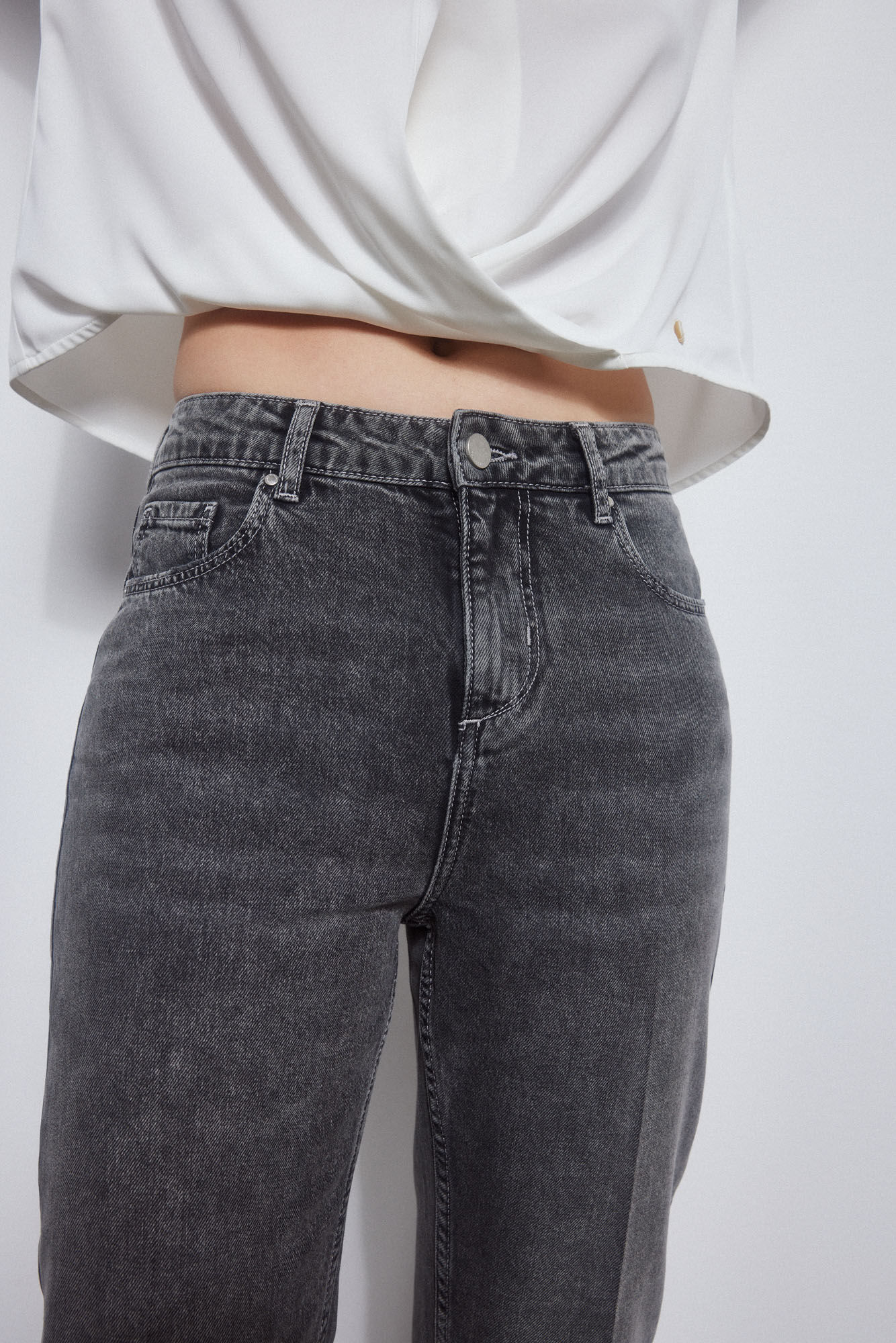 Pedro del Hierro Pantal&oacute;n vaquero straight fit Gris