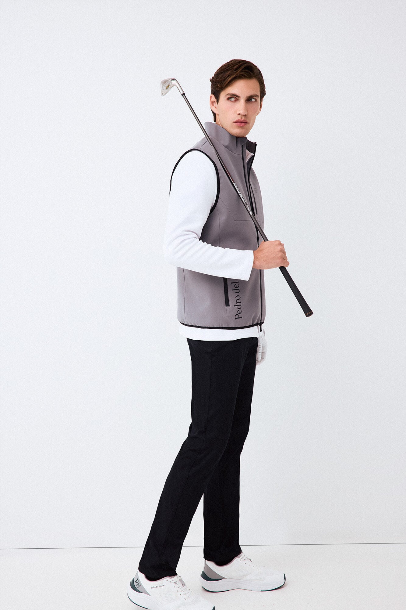 Pedro del Hierro Golf technical gilet Grey