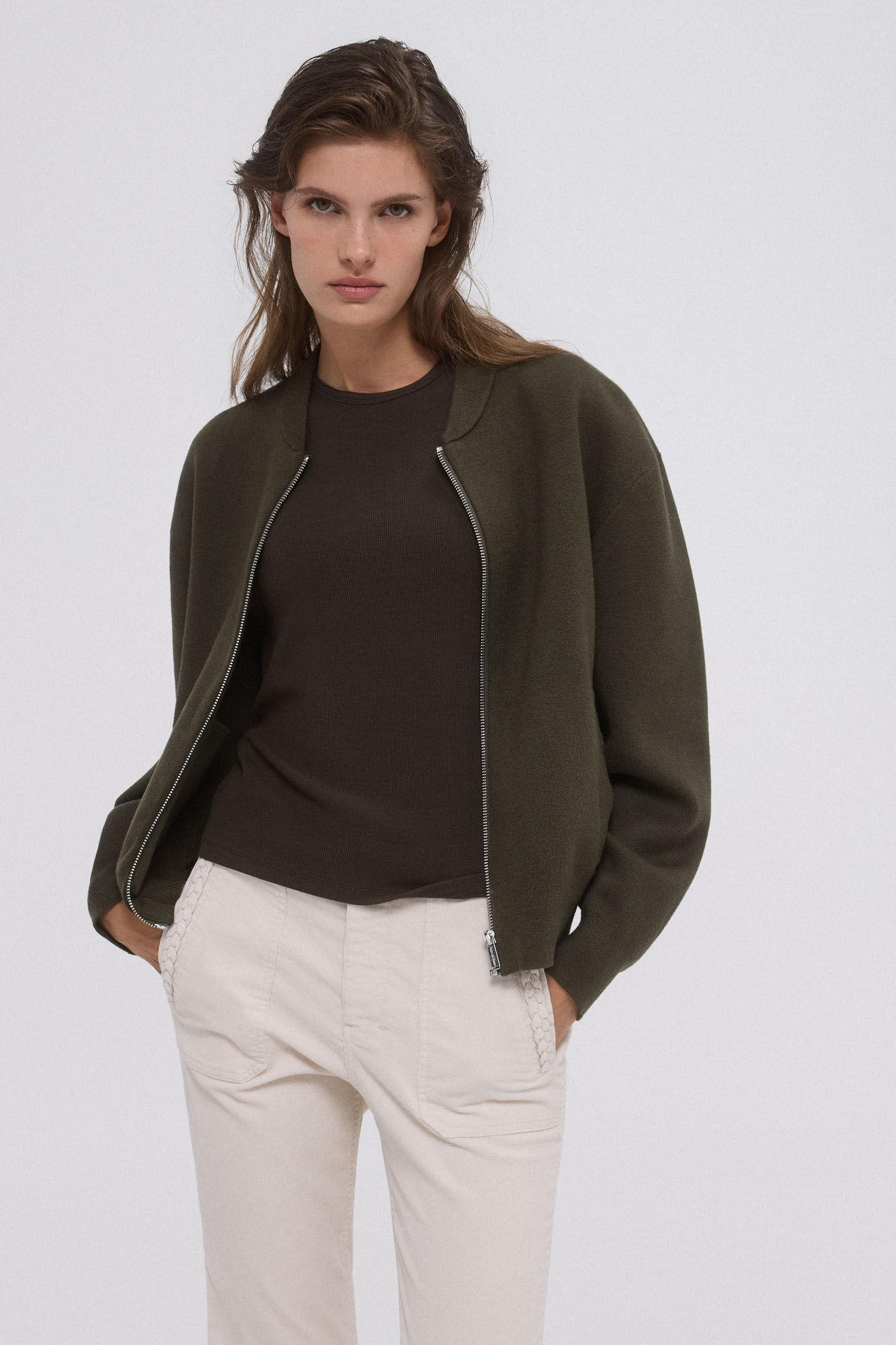 Pedro del Hierro bomber style jacket Green