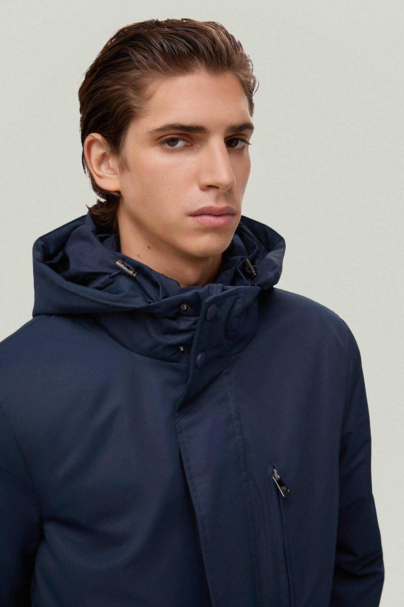 Pedro del Hierro Parka larga Blue