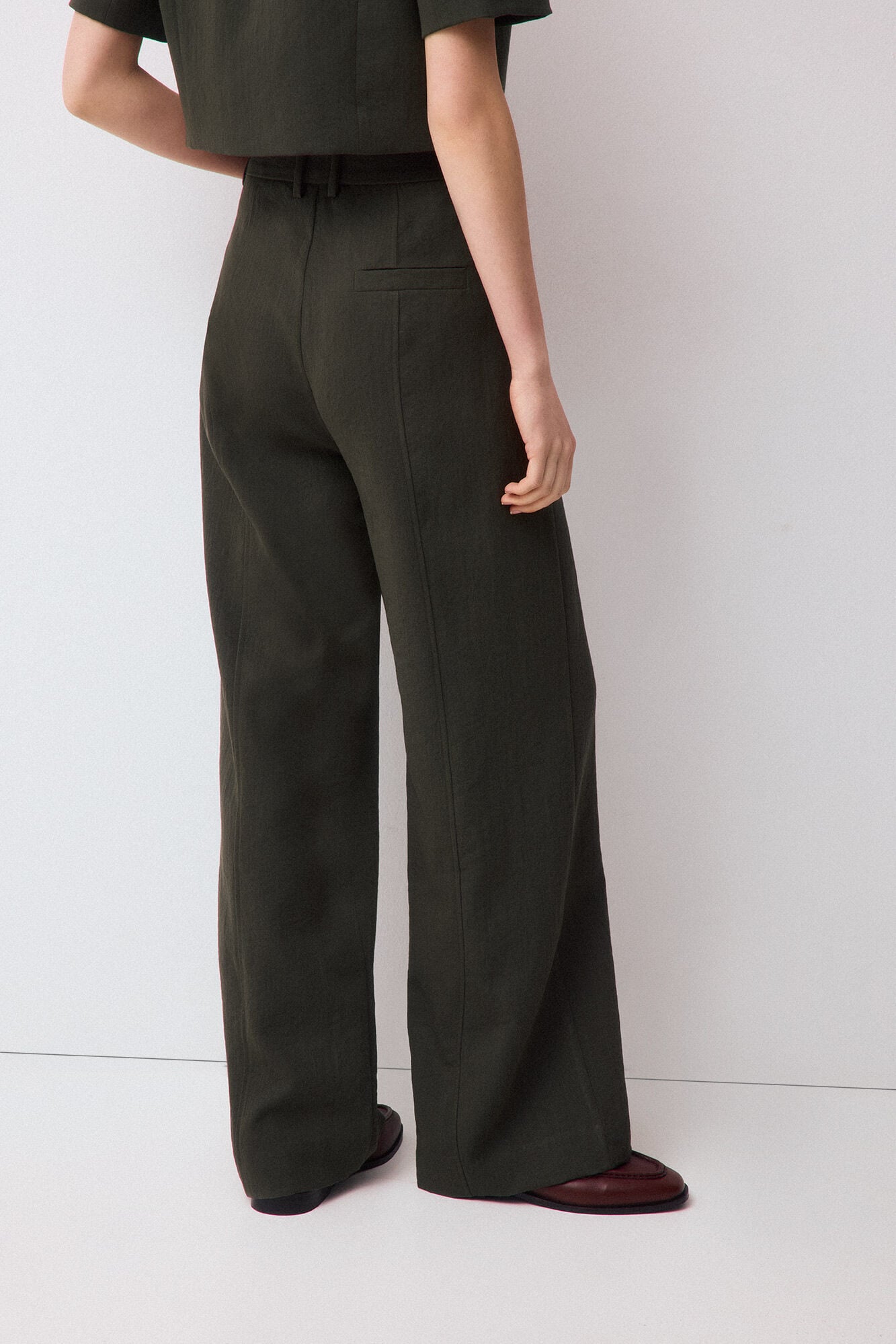 Pedro del Hierro Straight trousers Green