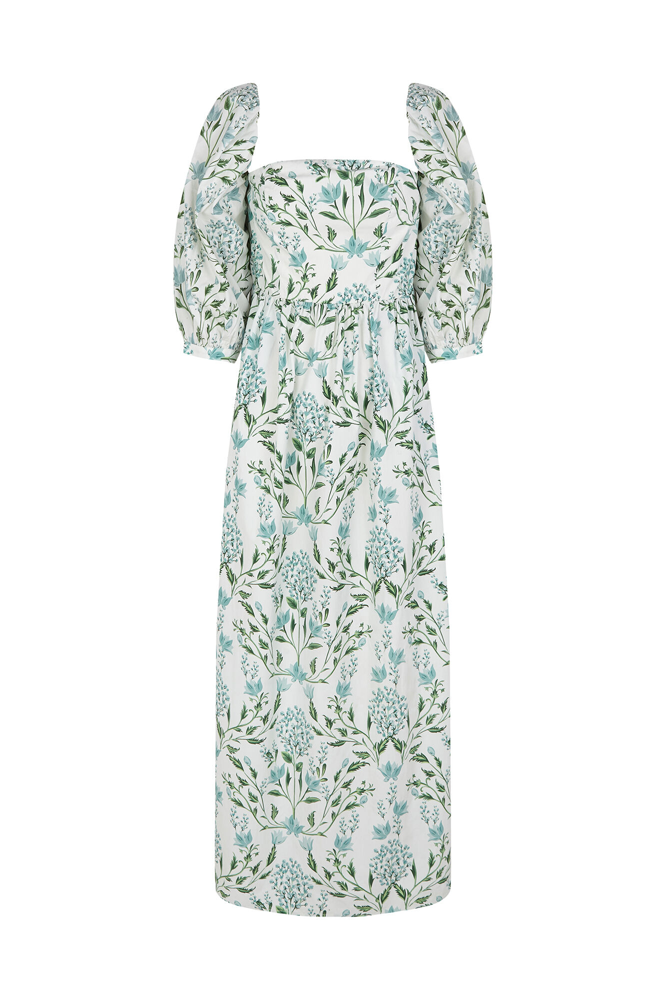TFP by Tamara Falc&oacute; Strapless printed dress Turquoise