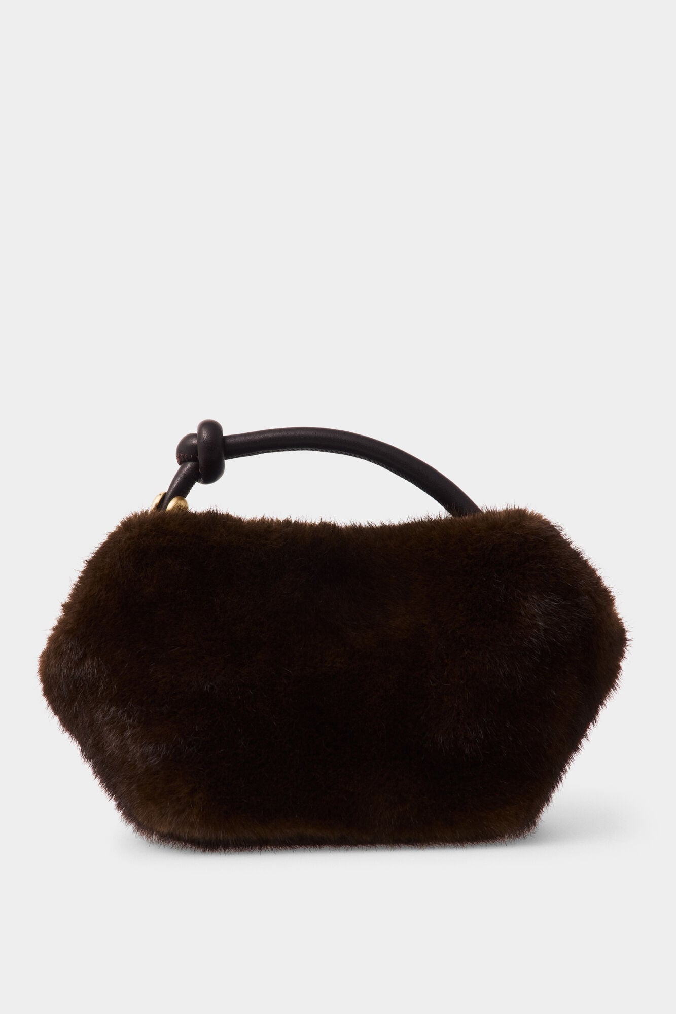 Pedro del Hierro Multiway faux fur mini handbag Brown