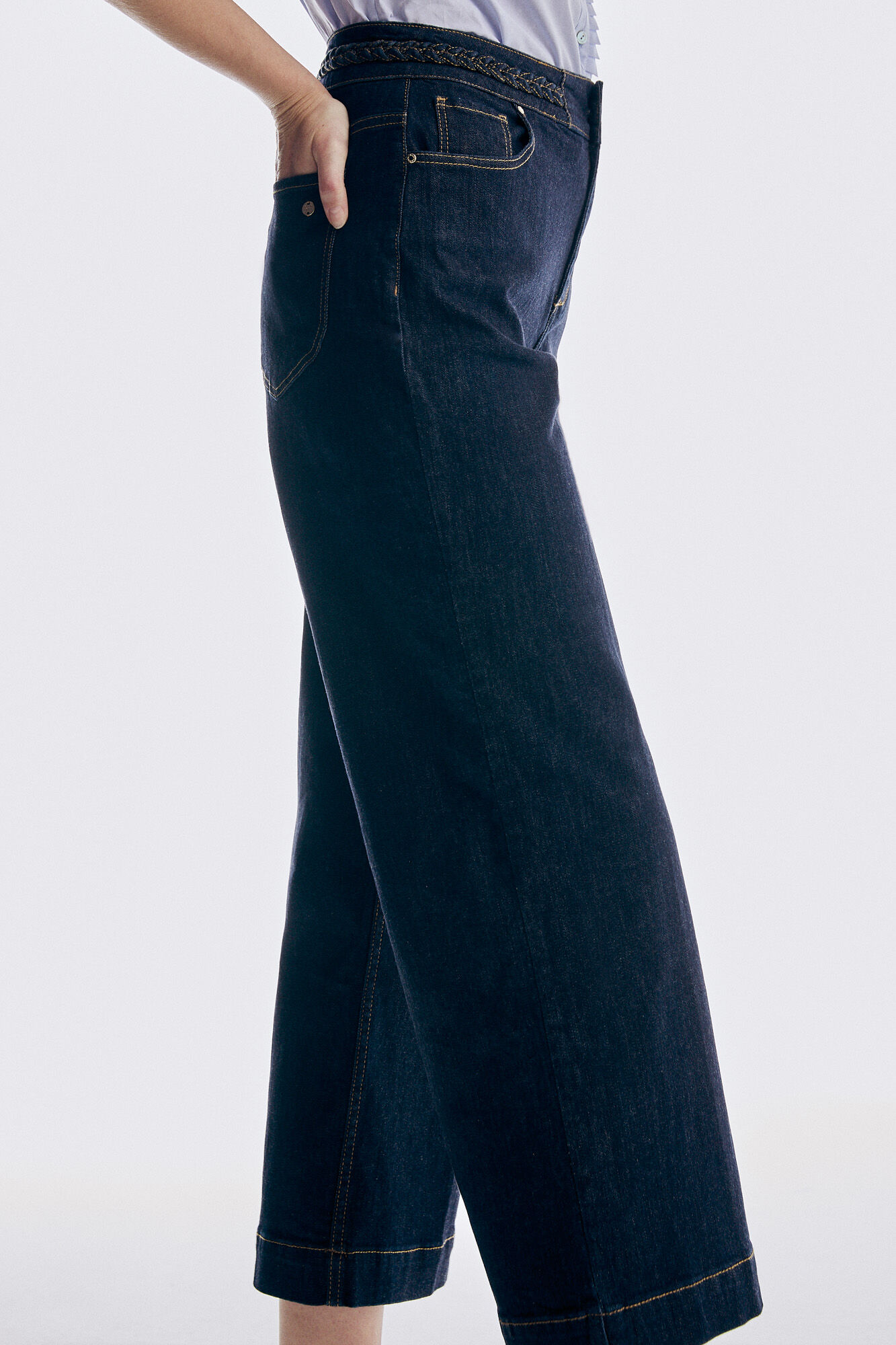 Pedro del Hierro Wide leg jeans Blue
