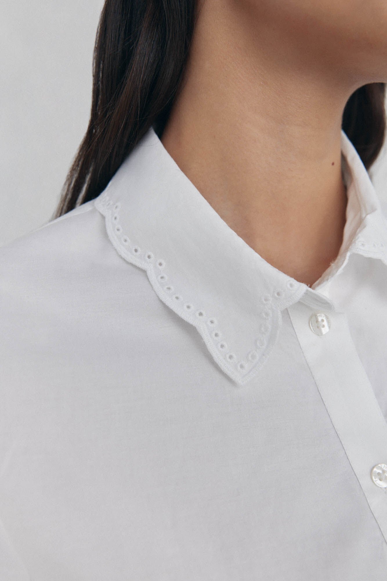 Pedro del Hierro Plain embroidered shirt White