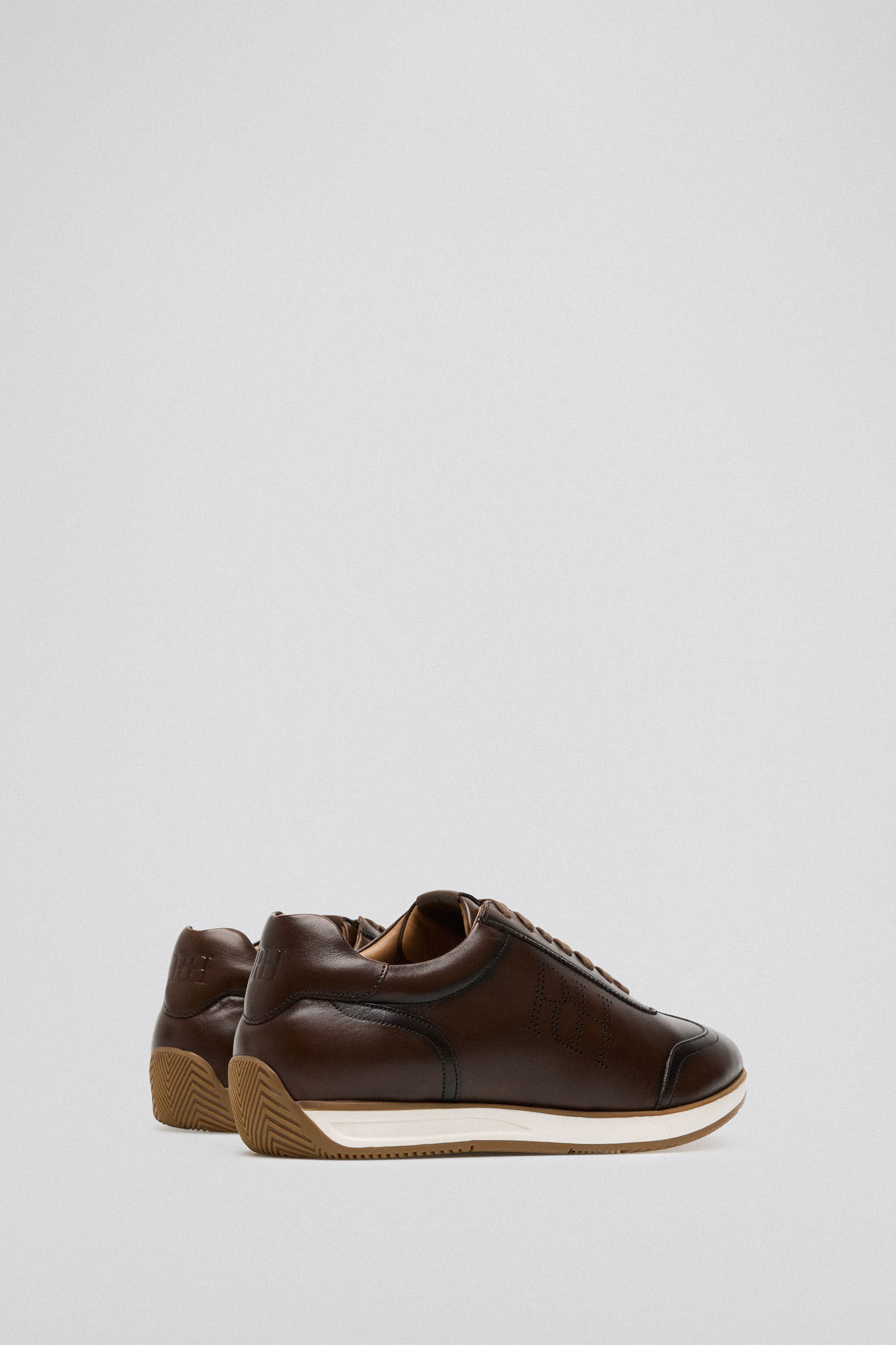 Pedro del Hierro New icon rubber sole trainer  Brown