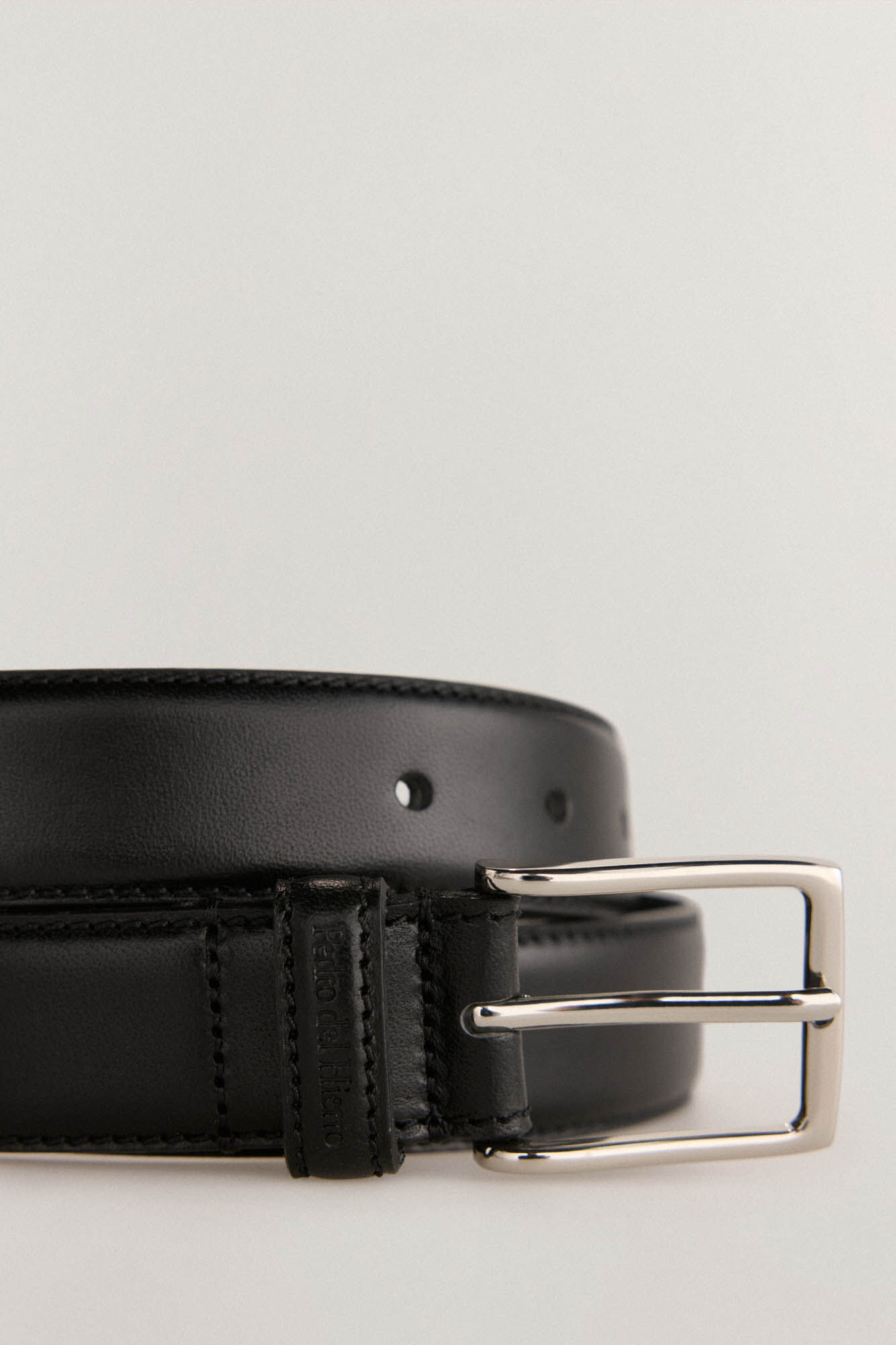 Pedro del Hierro Cinto de pele Preto