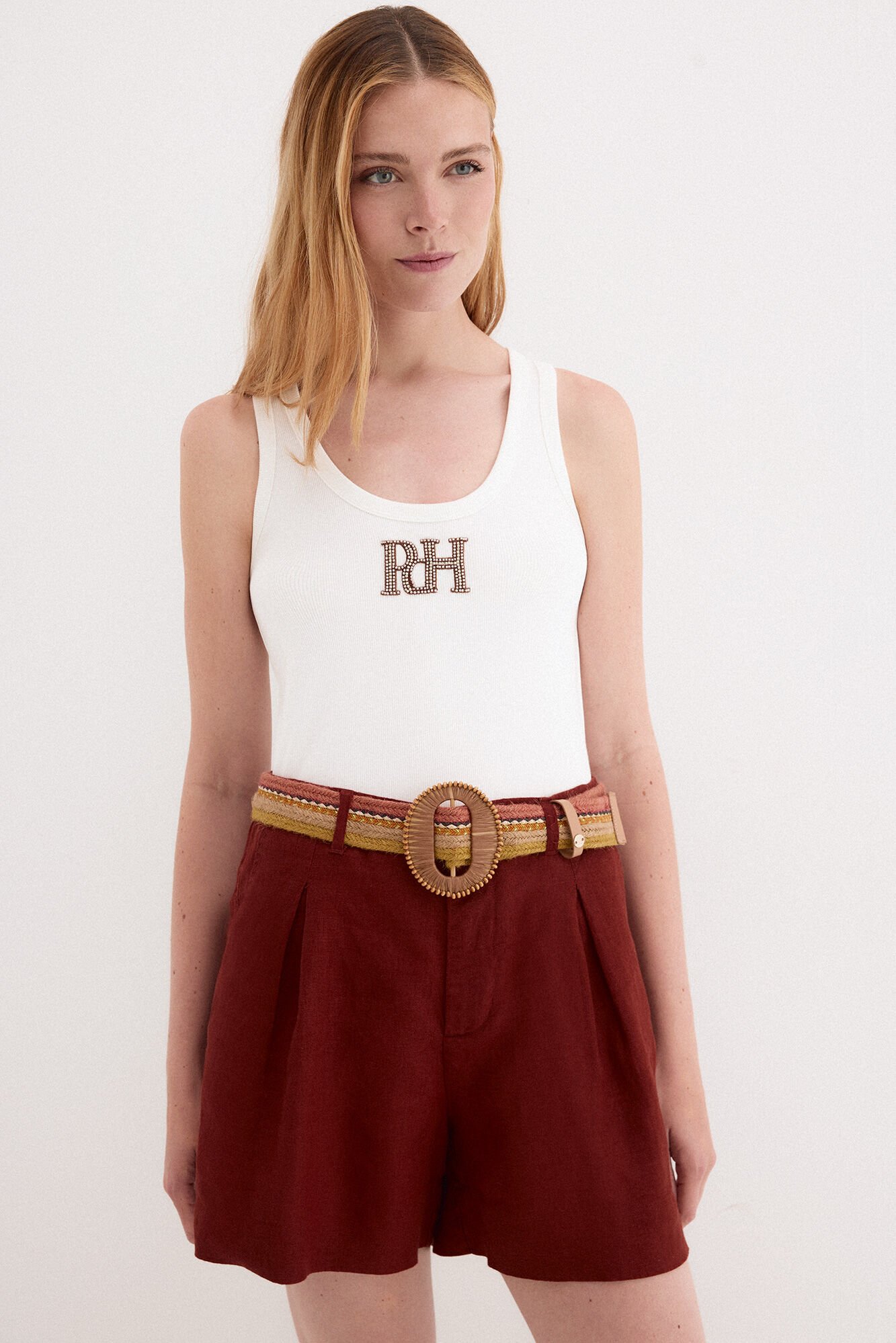 Pedro del Hierro Multicoloured braided belt