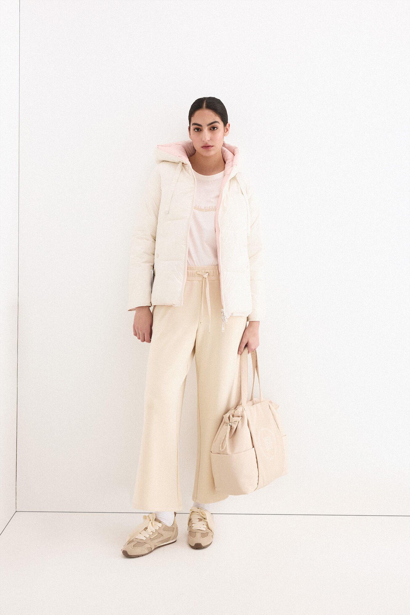 Pedro del Hierro Reversible hooded parka Pink