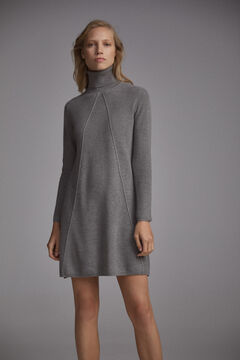 Pedro del Hierro A-line jersey-knit dress Grey