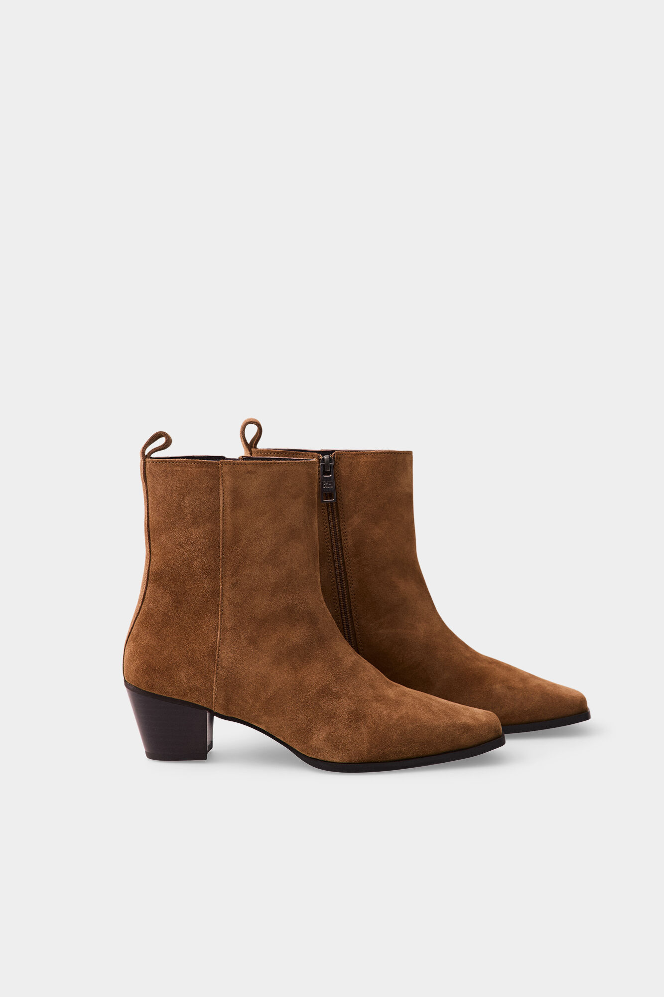 Pedro del Hierro Leather ankle boot Brown