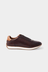 Pedro del Hierro Leather icon sneaker Brown