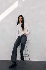 Pedro del Hierro High neck T-shirt White