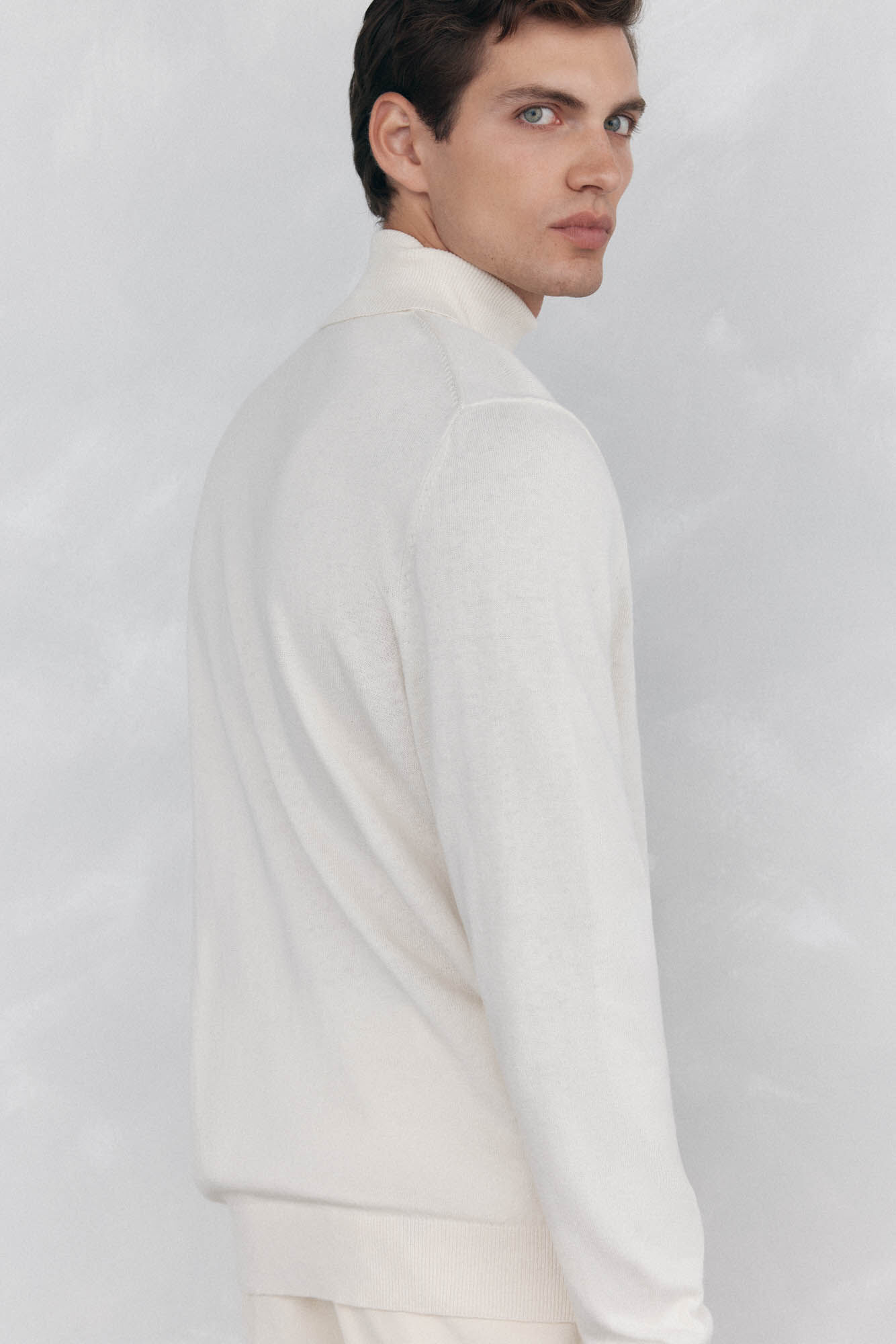 Pedro del Hierro Polo neck jumper Ecru