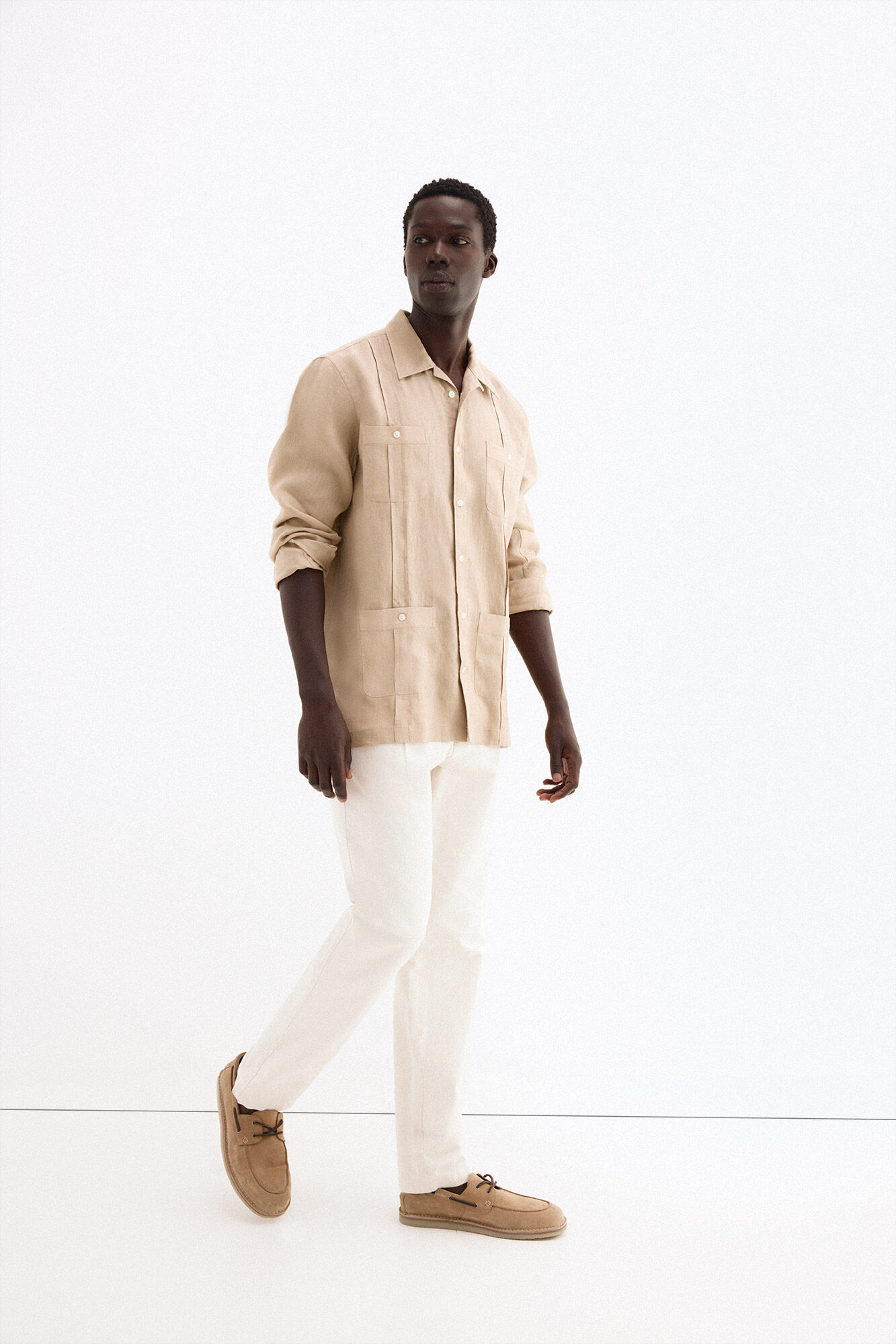 Pedro del Hierro Guayabera em linho