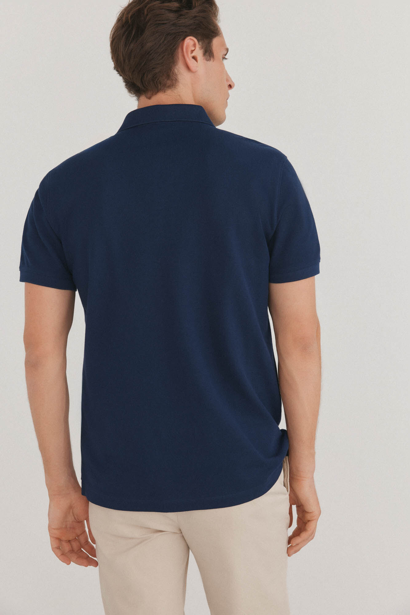 Pedro del Hierro Polo b&aacute;sico slim Azul