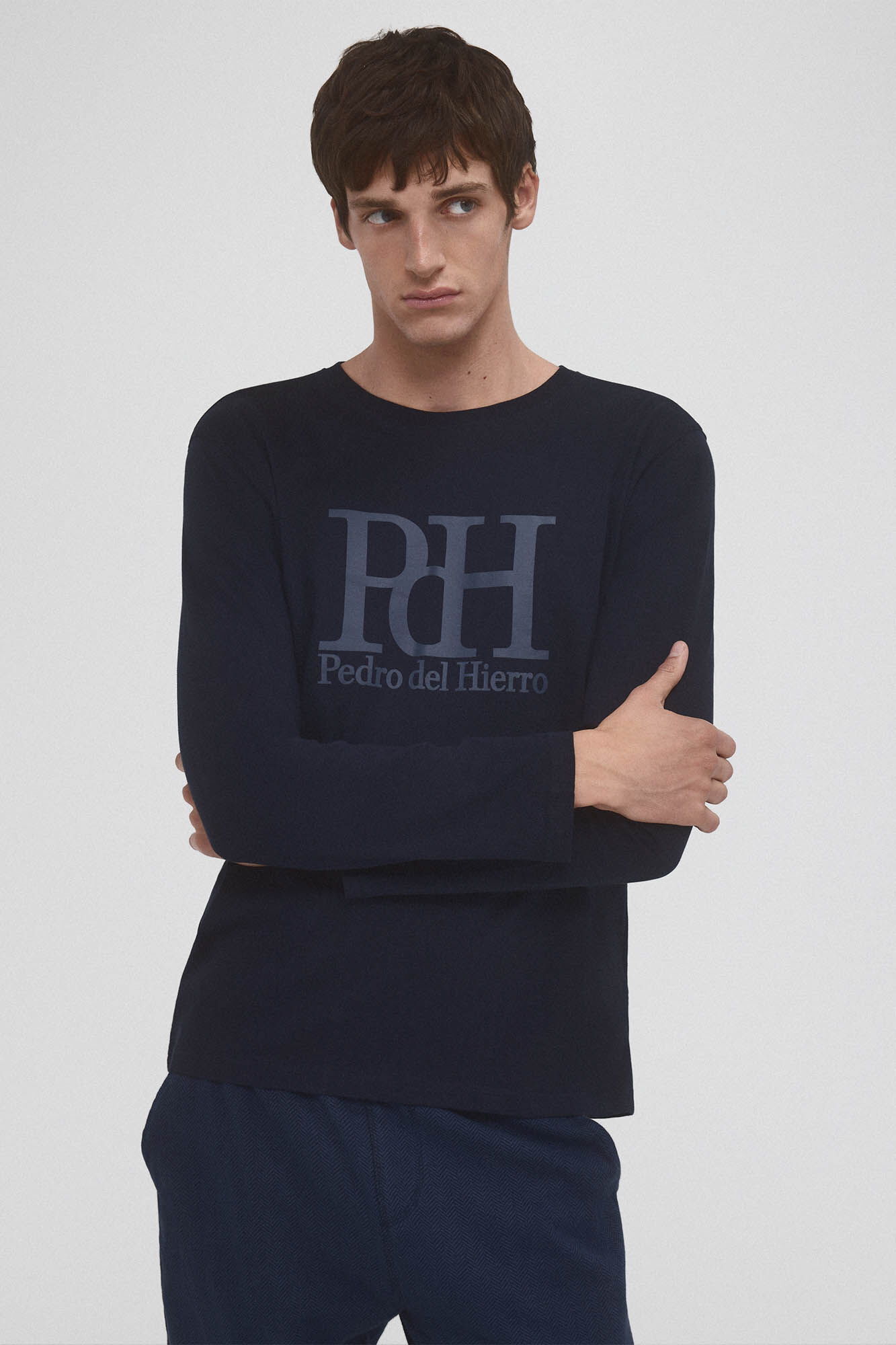 Pedro del Hierro Set de pijama punto Azul