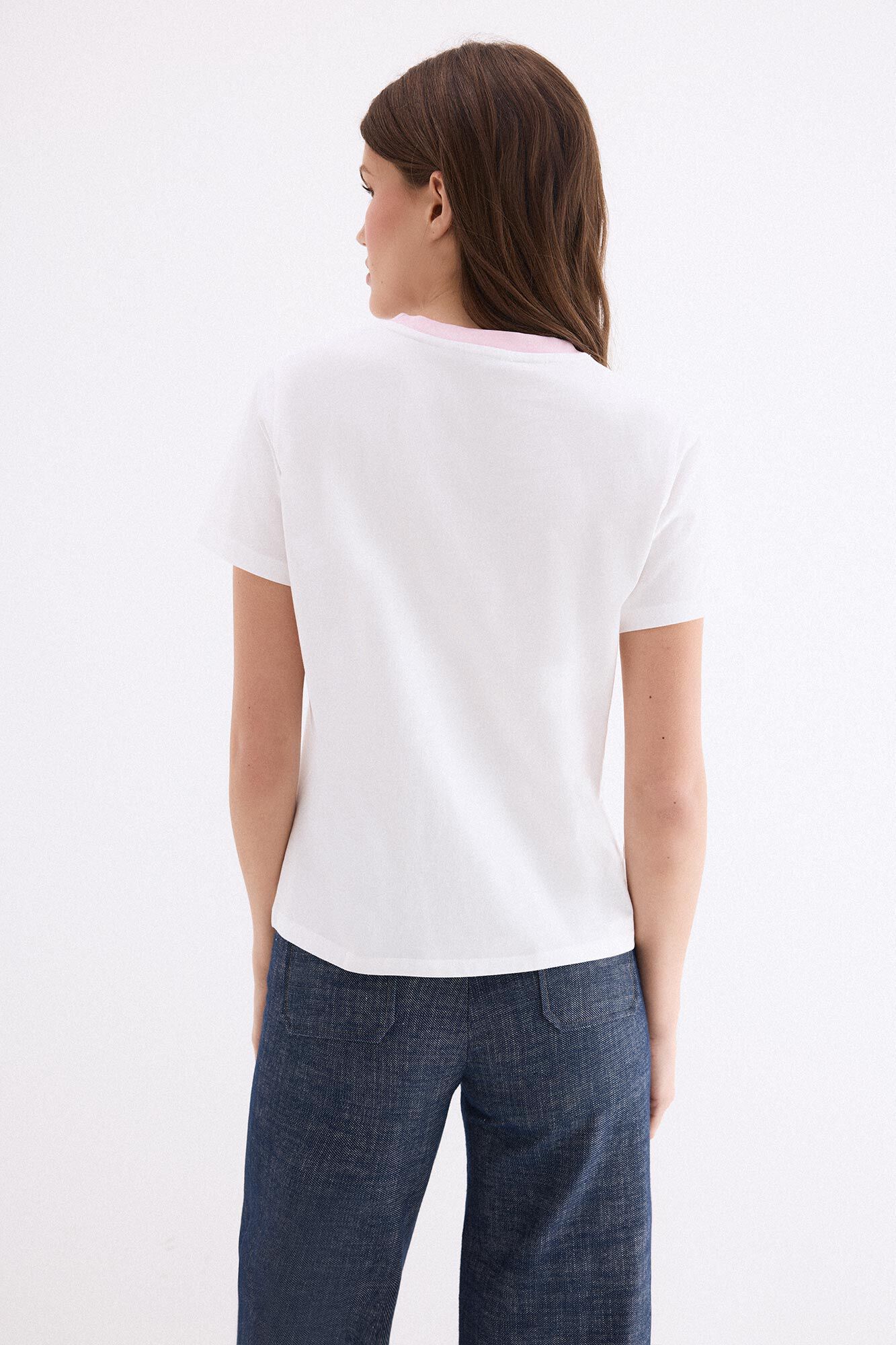 Pedro del Hierro T-shirt de contraste pedro del hierro Rosa