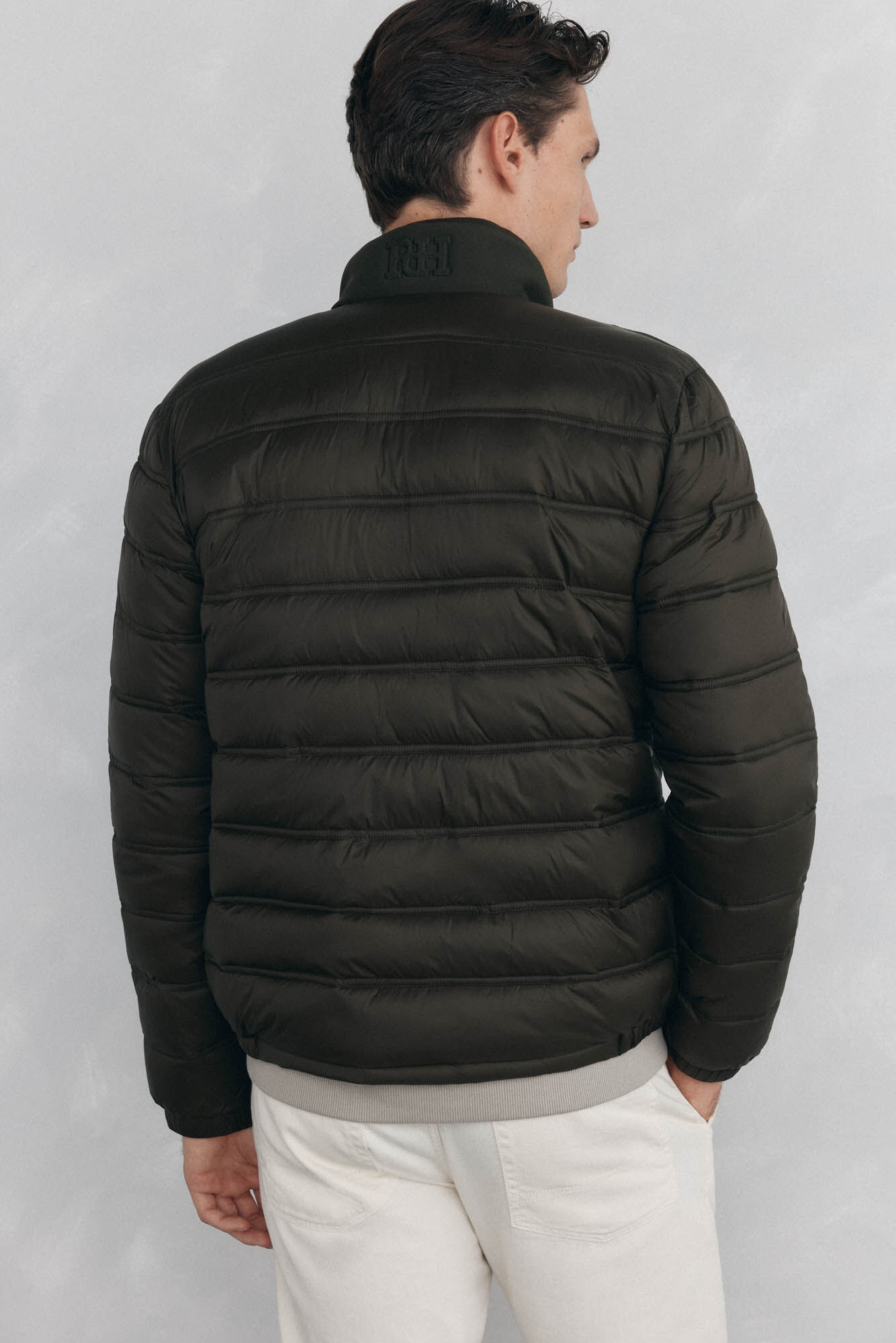 Pedro del Hierro Ultra-light quilted jacket Green