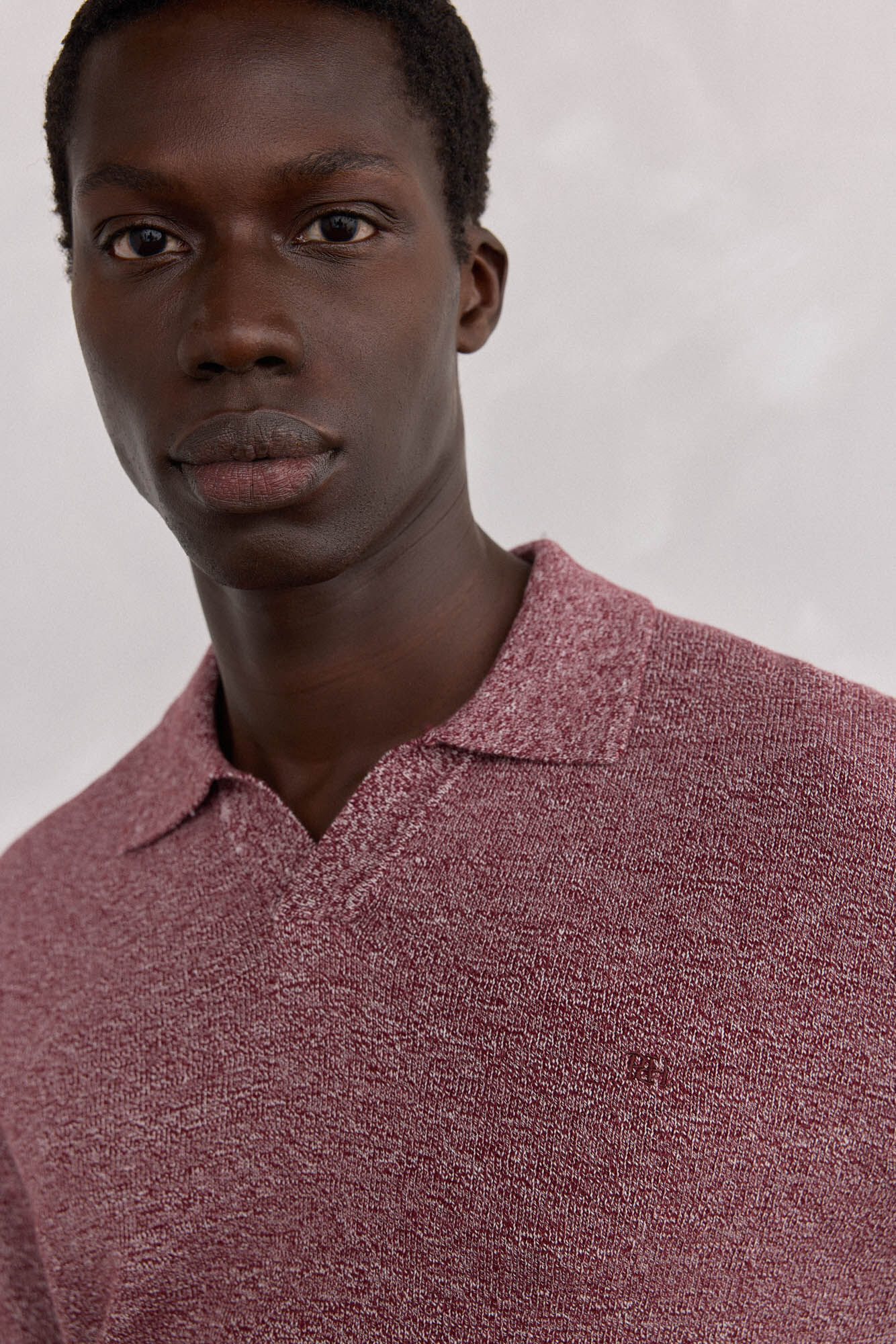 Pedro del Hierro Polo collar torzal liso