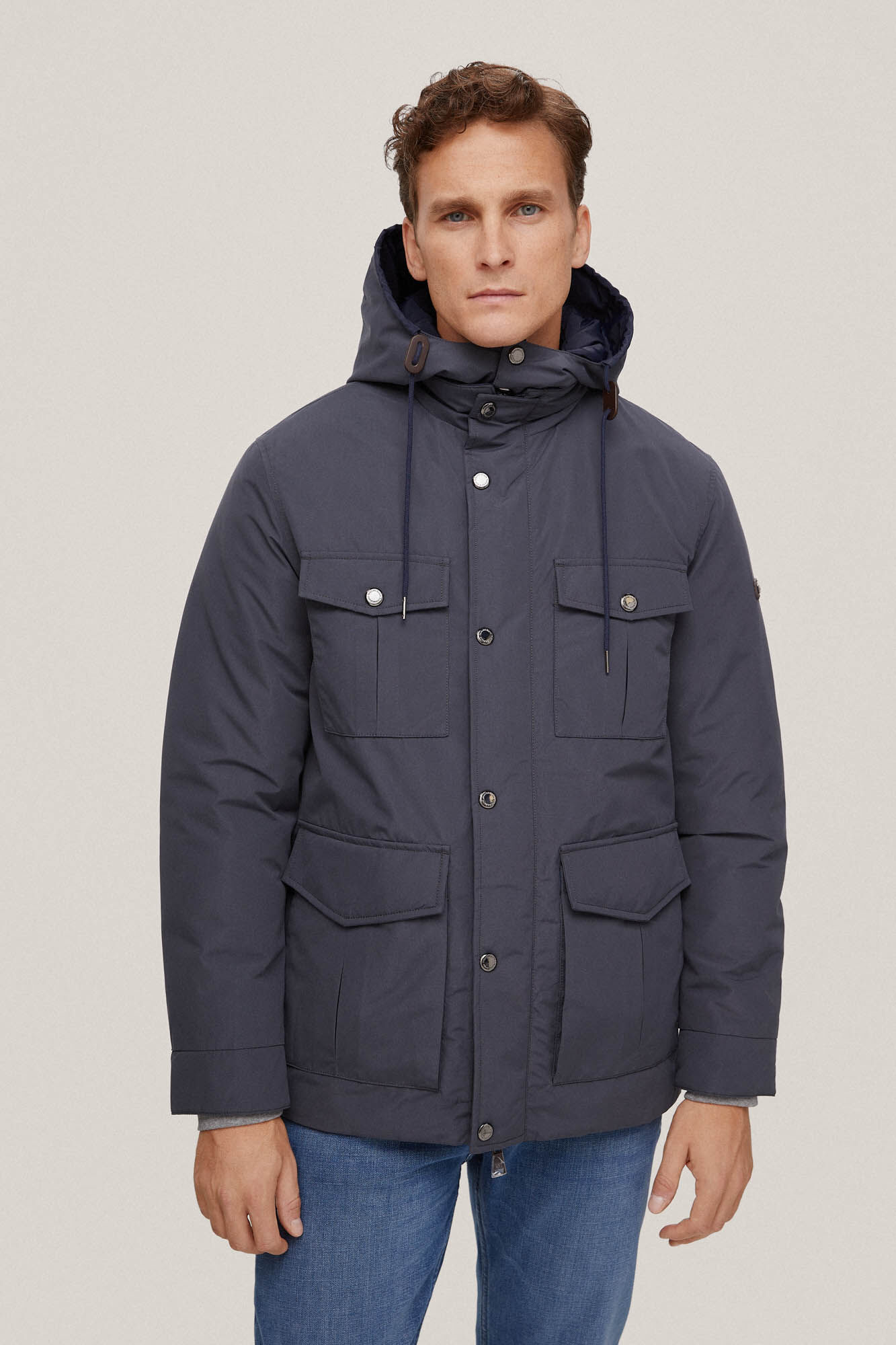 Pedro del Hierro Chaqueta reversible Cizento