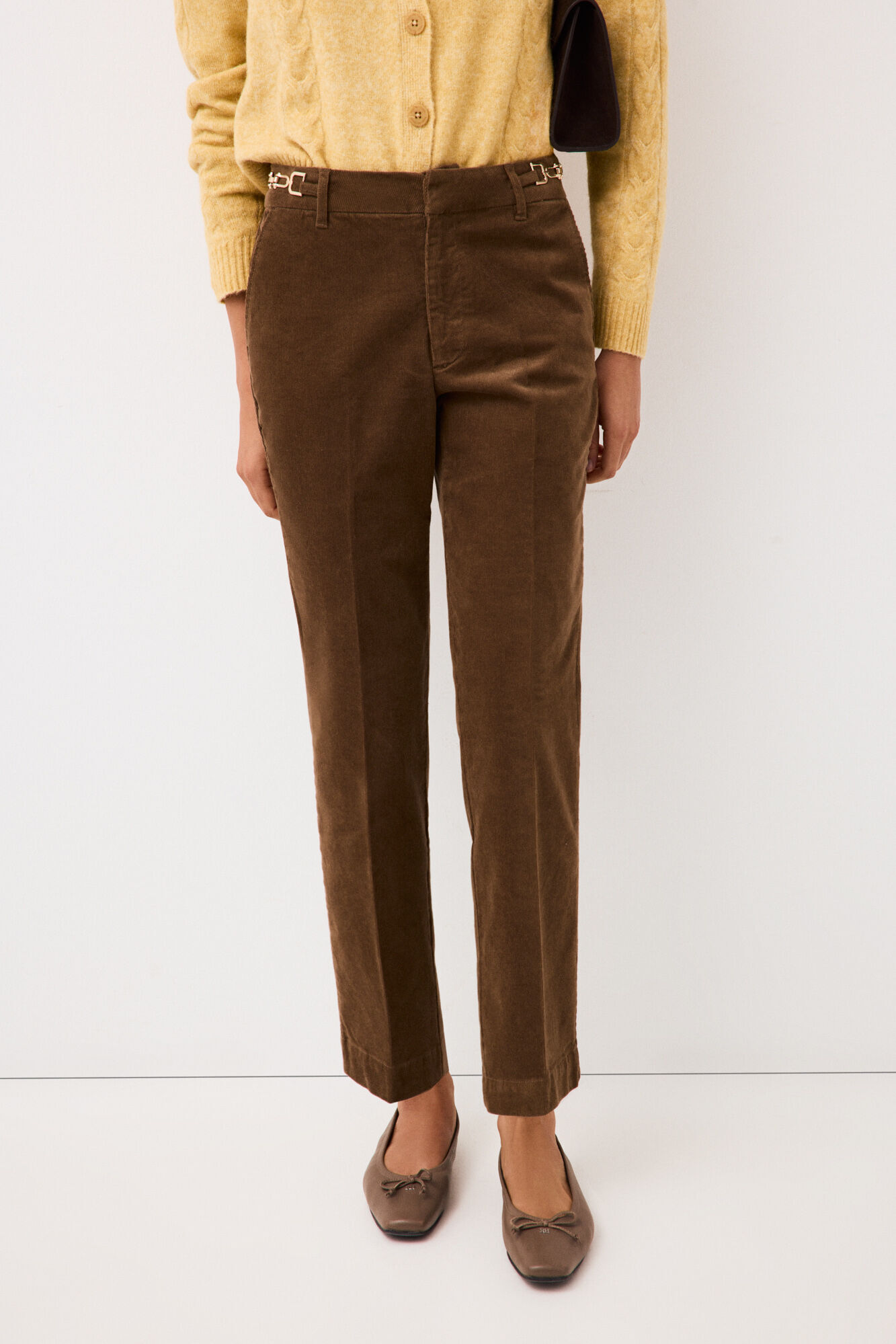 Pedro del Hierro Corduroy classic straight trousers