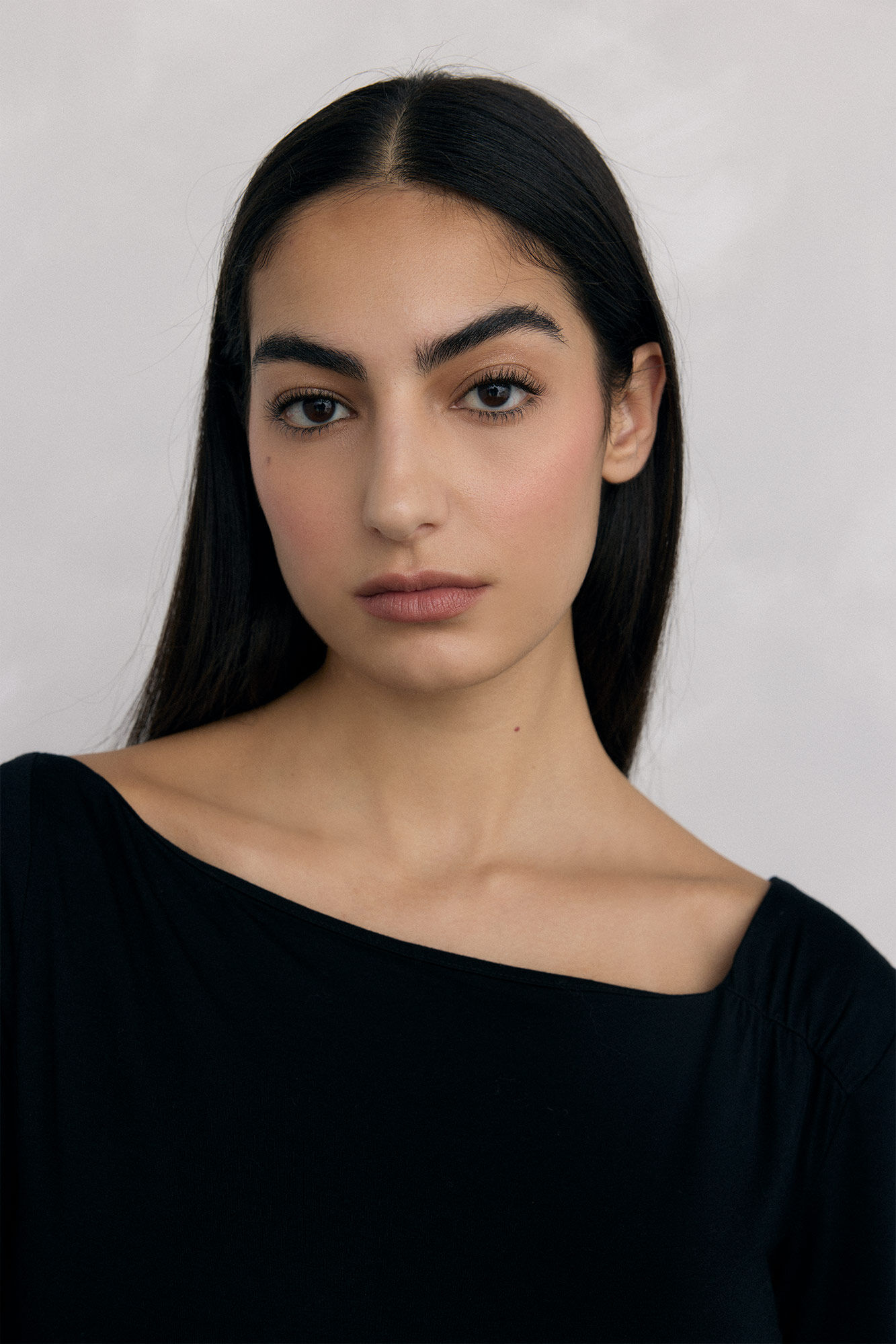 Pedro del Hierro Camiseta asim&eacute;trica Negro