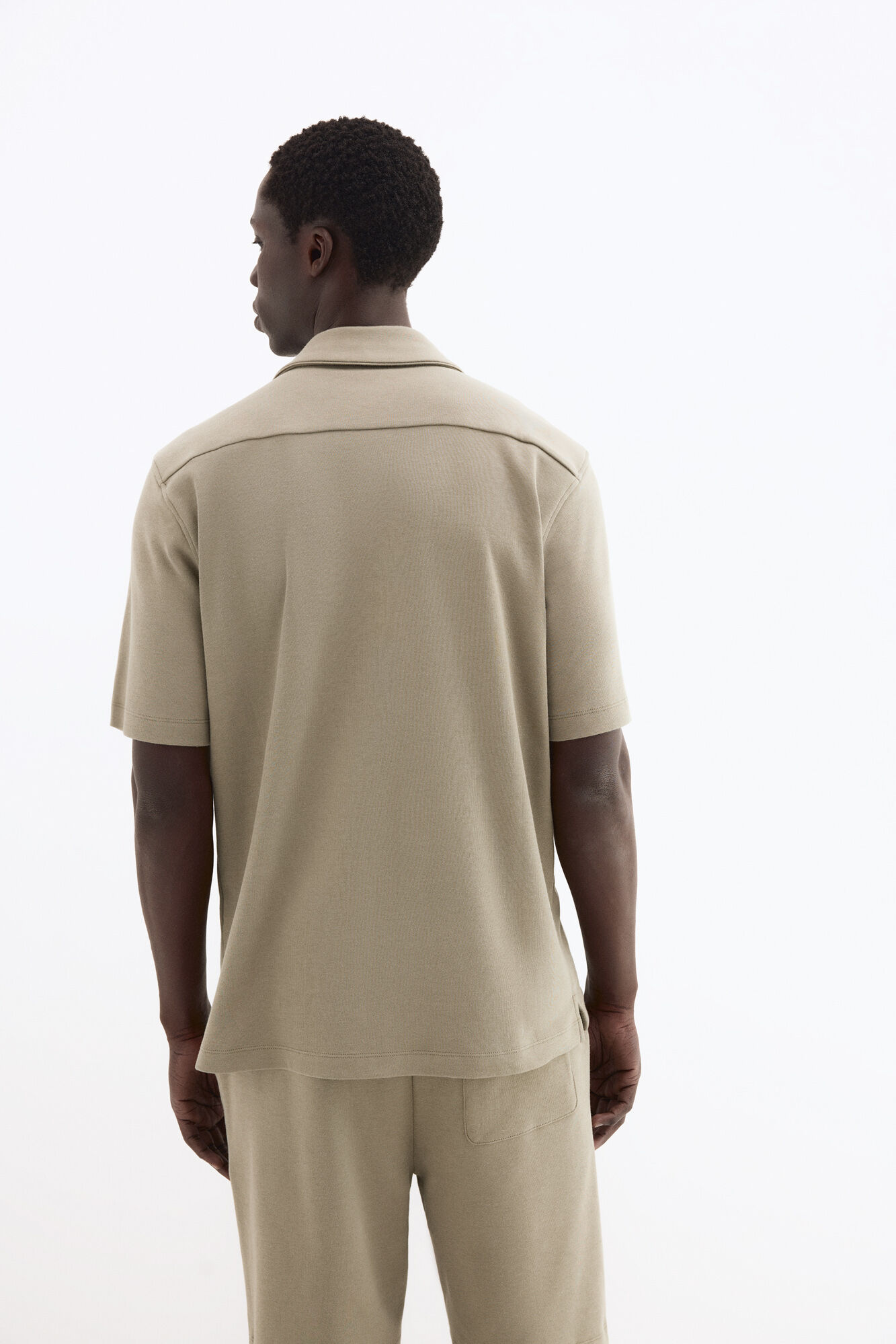 Pedro del Hierro Camisa de pijama de manga curta em algod&atilde;o espanhol Verde