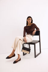 Pedro del Hierro Metal detail top Brown