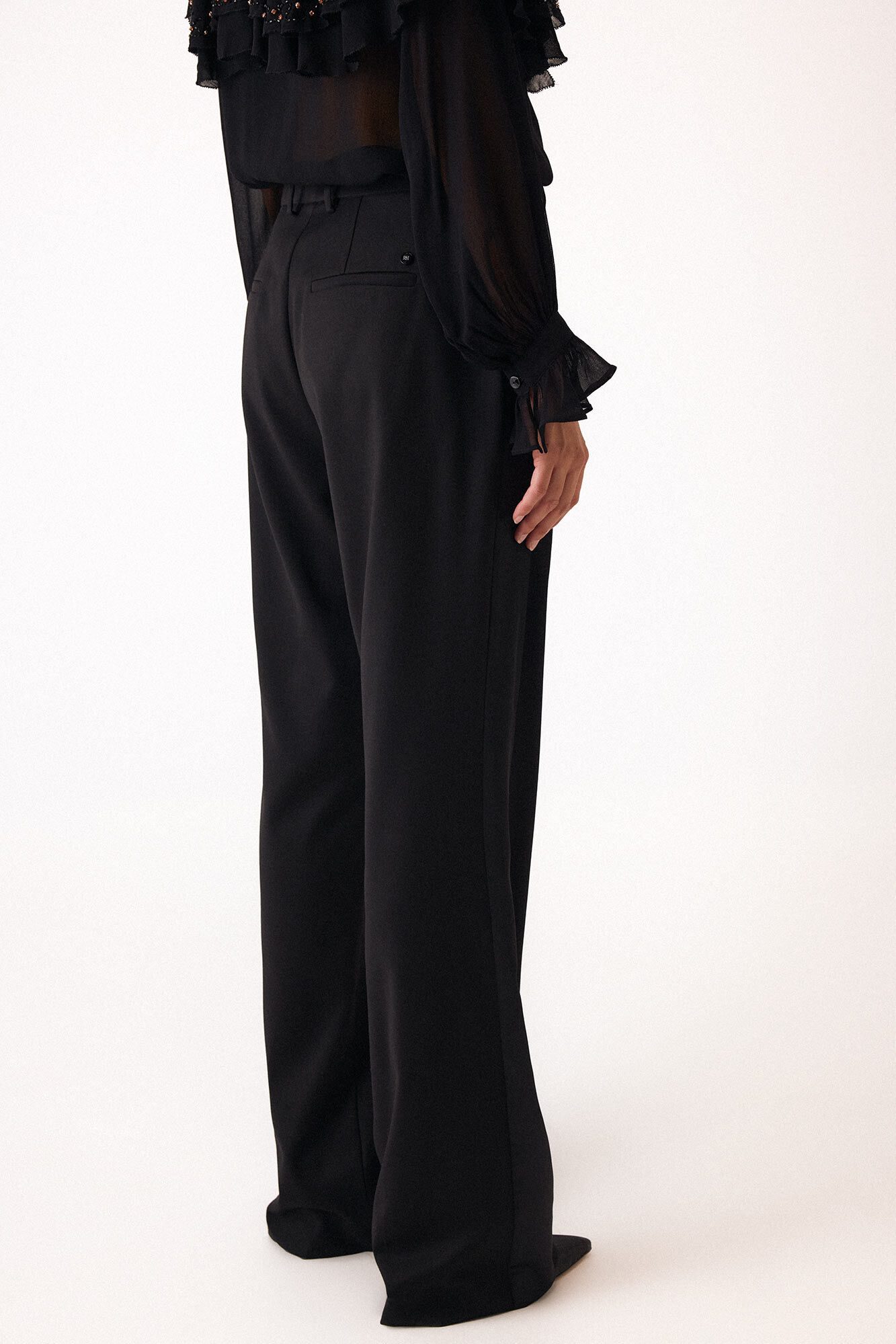 Pedro del Hierro Straight trousers Black
