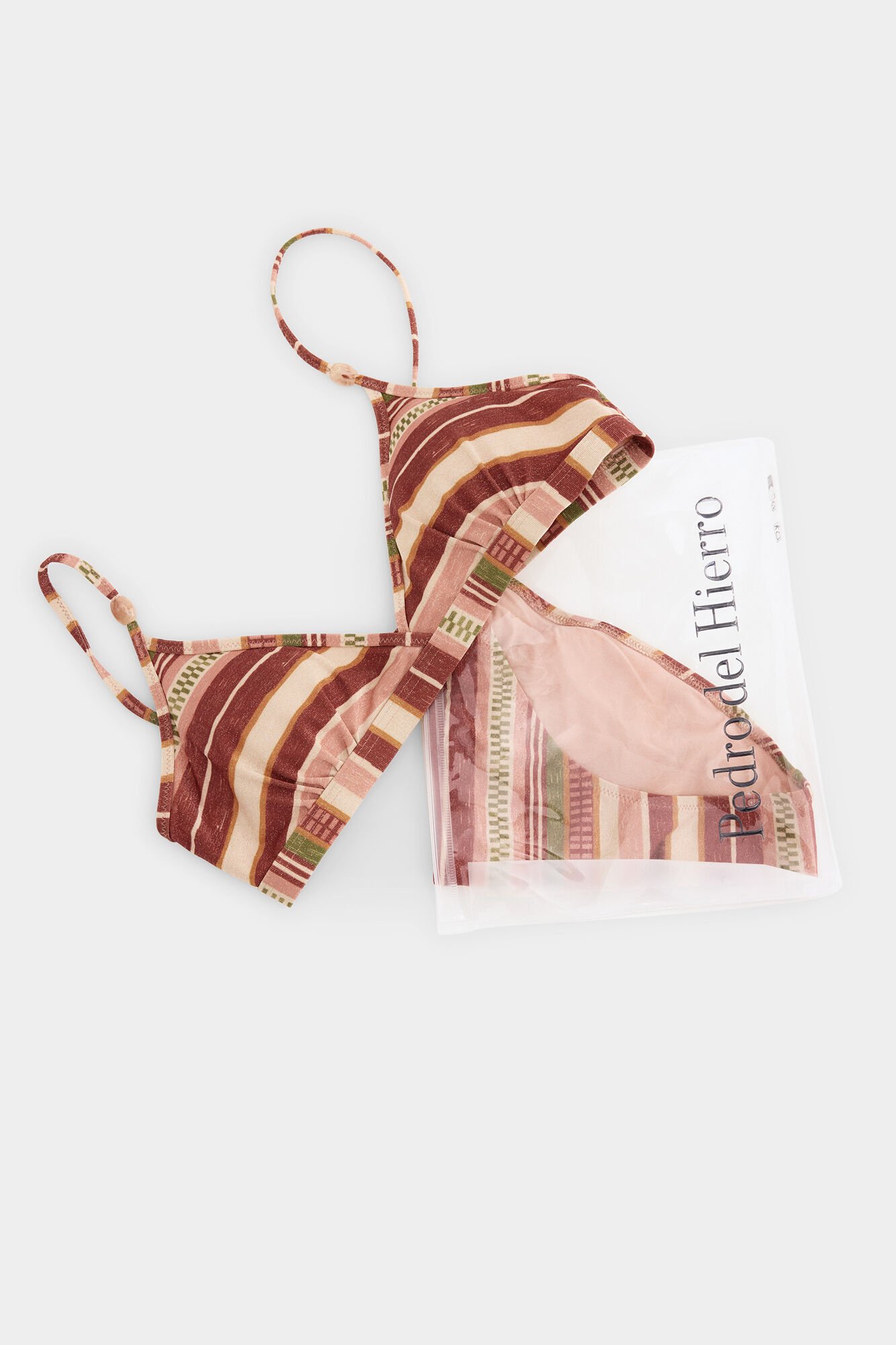 Pedro del Hierro Striped print bikini Orange