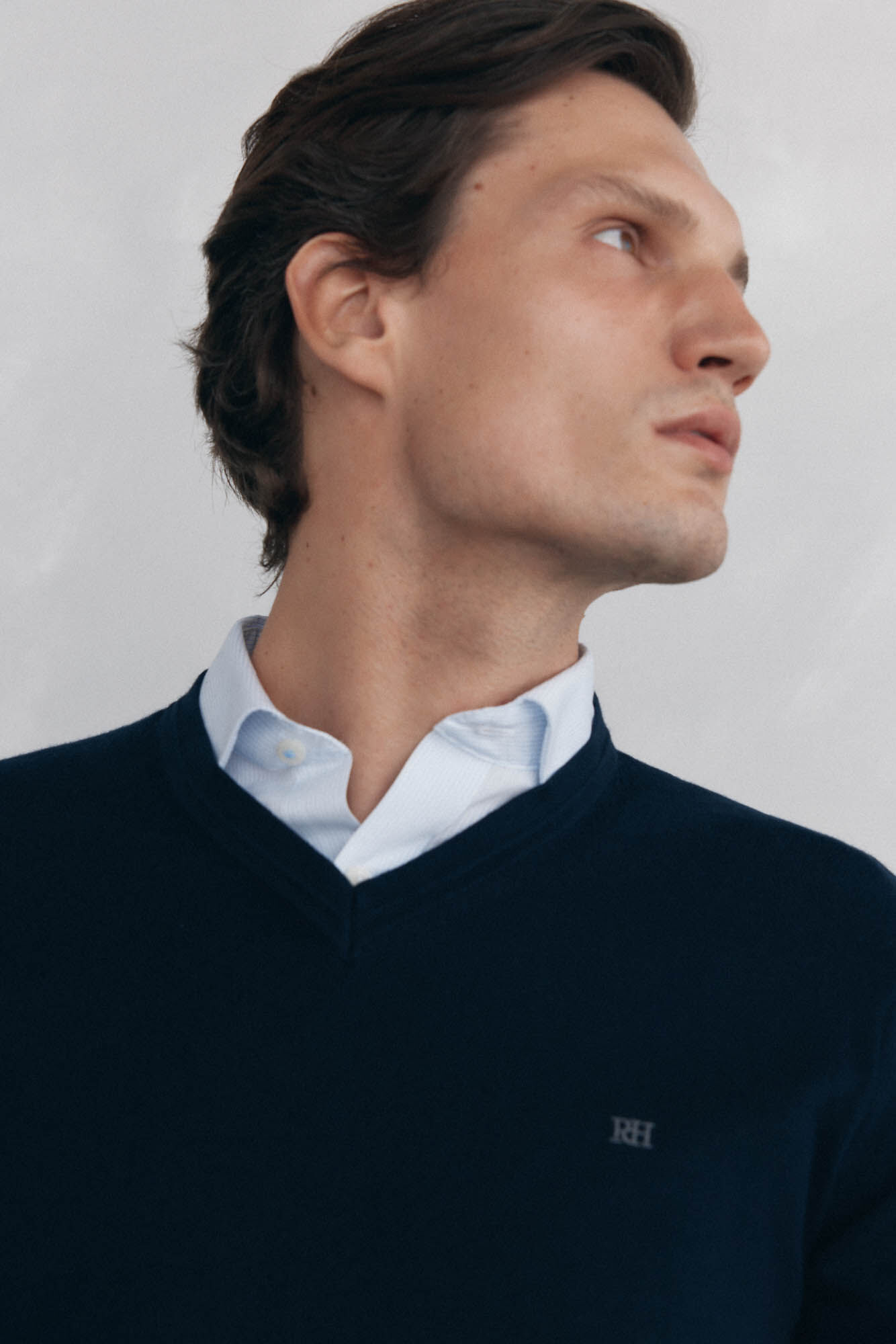 Pedro del Hierro V-neck jumper Blue