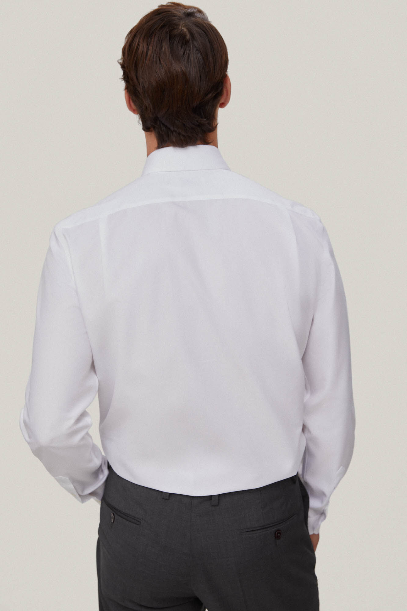 Pedro del Hierro Camisa vestir popelin liso non iron + antimanchas White