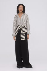 Pedro del Hierro striped oversized shirt Ecru