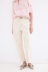 Pedro del Hierro Barrel balloon jeans Ecru