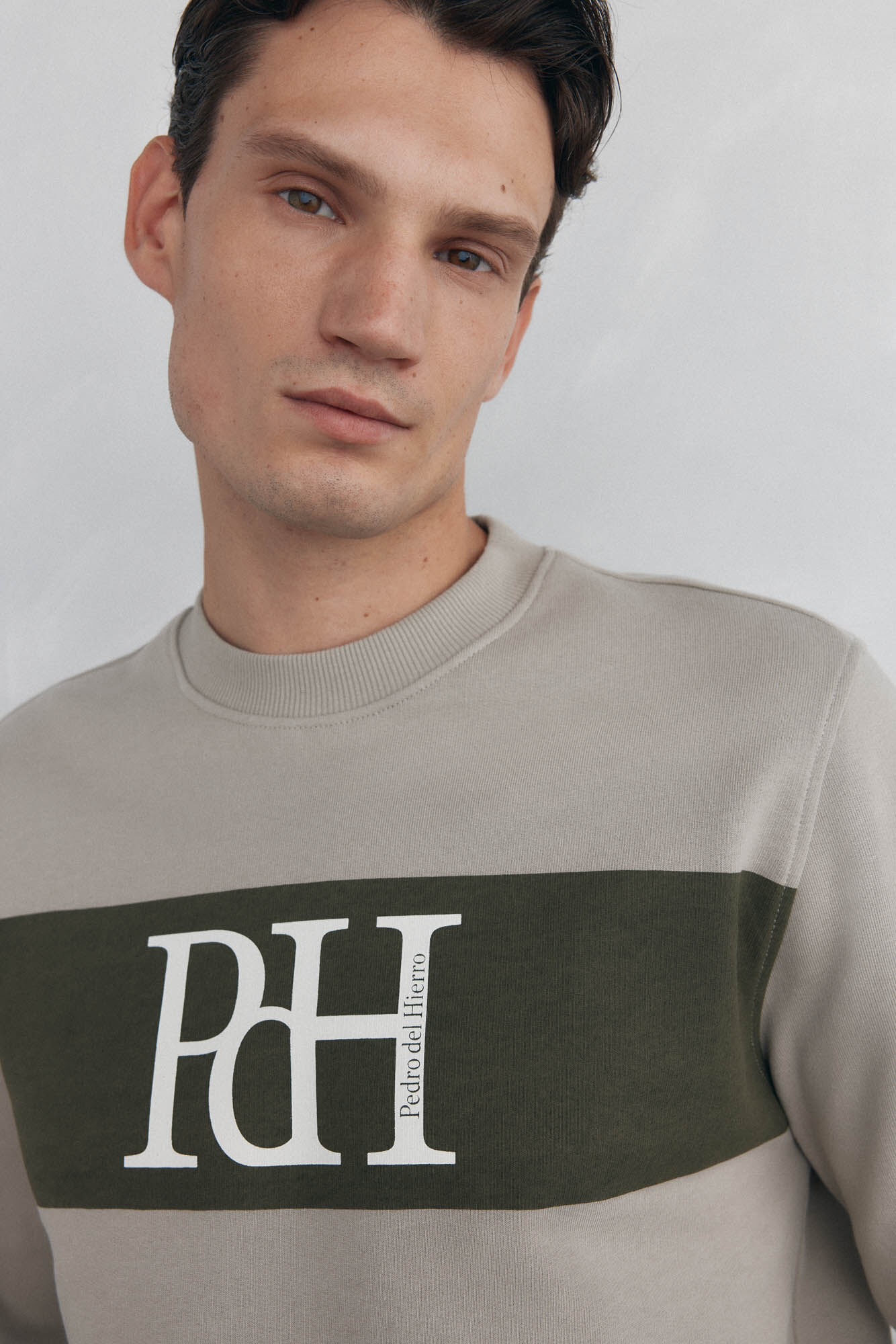 Pedro del Hierro Sweatshirt com logo Verde