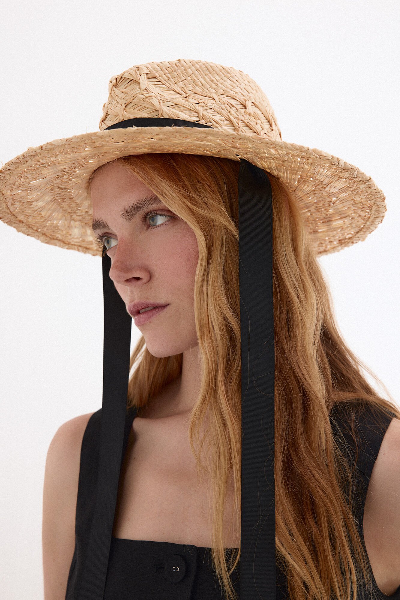 Pedro del Hierro Braided raffia hat