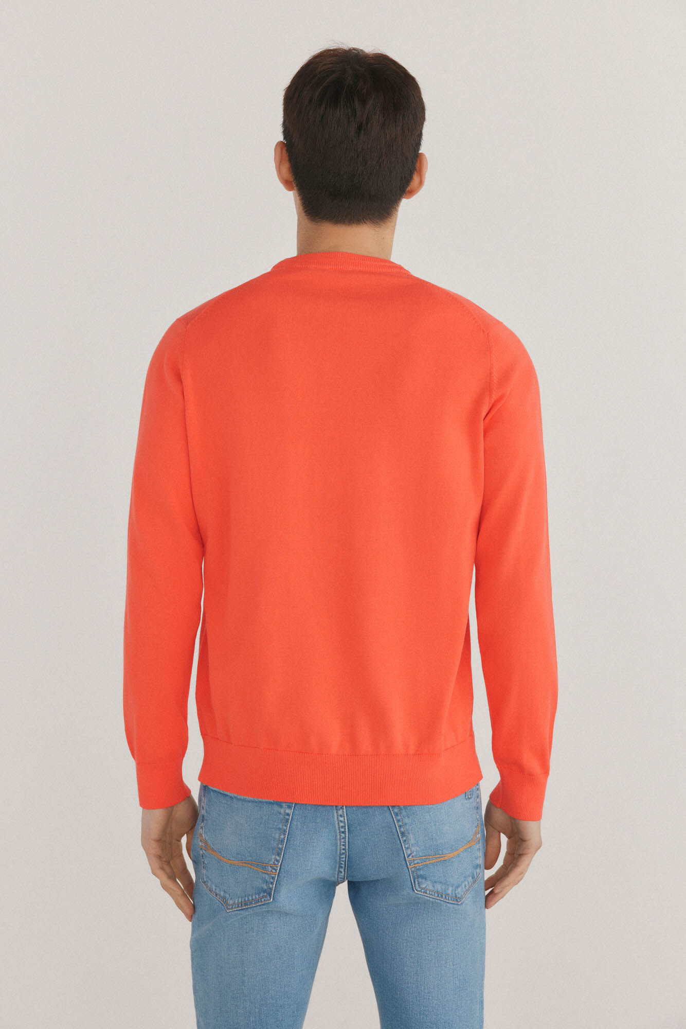 Pedro del Hierro Fine premium cotton round neck sweater