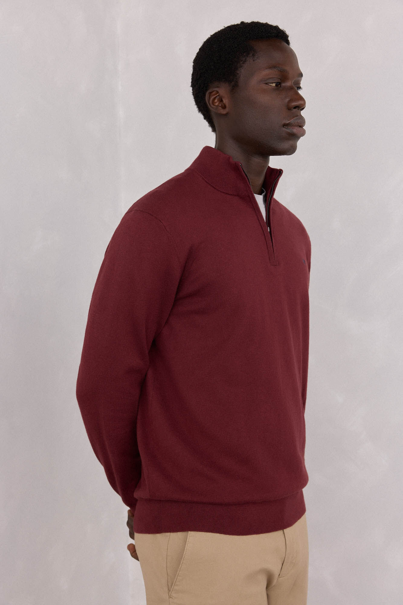 Pedro del Hierro Su&eacute;ter semi-cisne Bordeaux