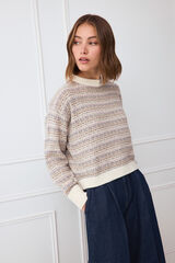 TFP by Tamara Falc&oacute; Jacquard fantasy jumper Grey