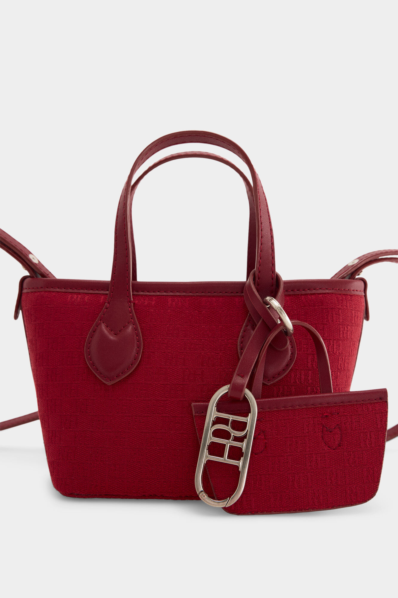 Pedro del Hierro Jacquard mini shopper bag