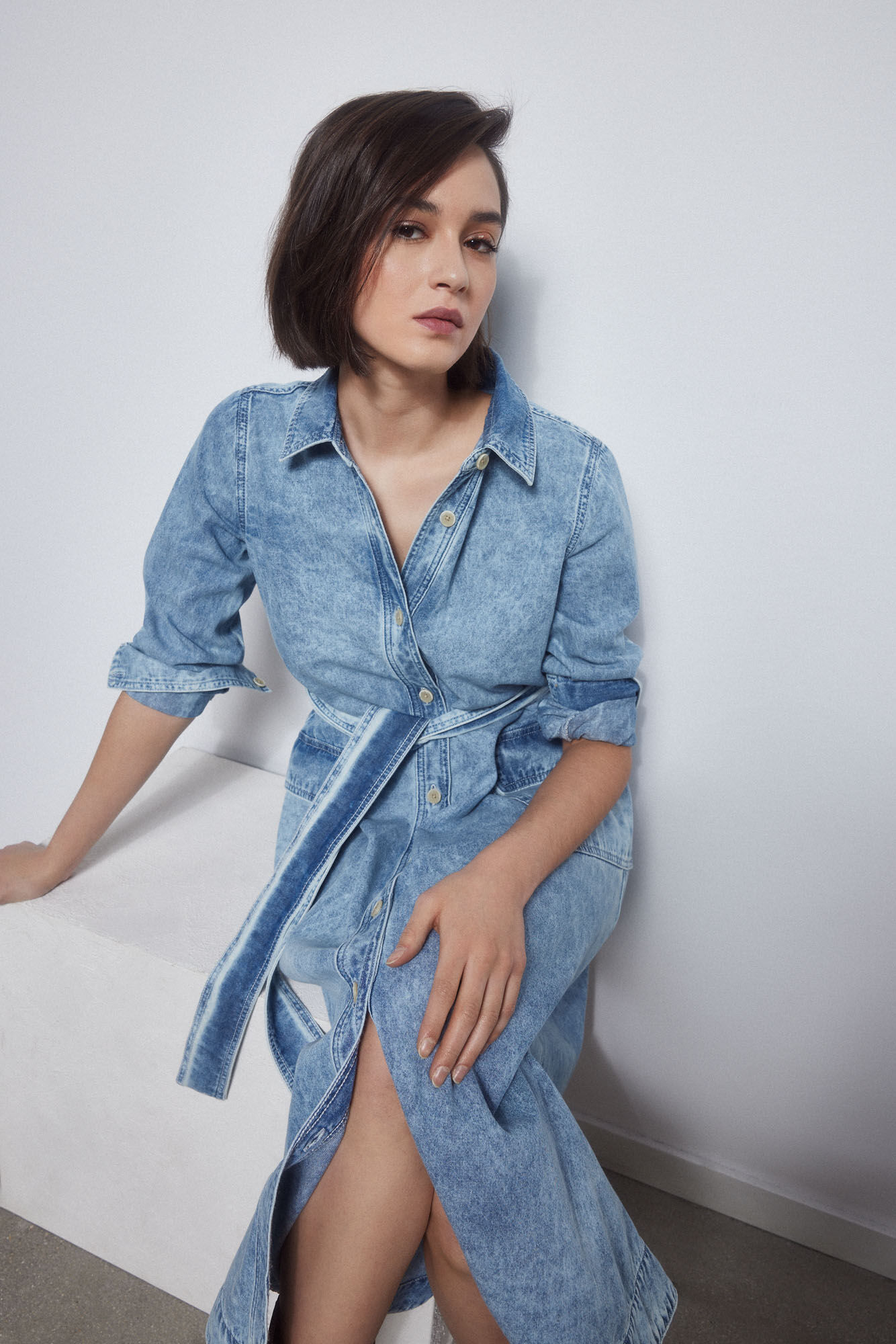 Pedro del Hierro Denim dress Blue