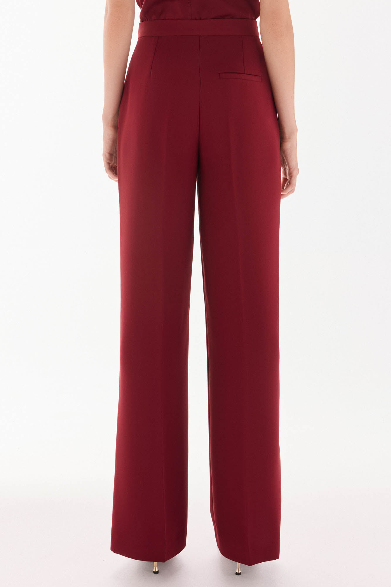 TFP by Tamara Falc&oacute; Flared trousers Burgundy