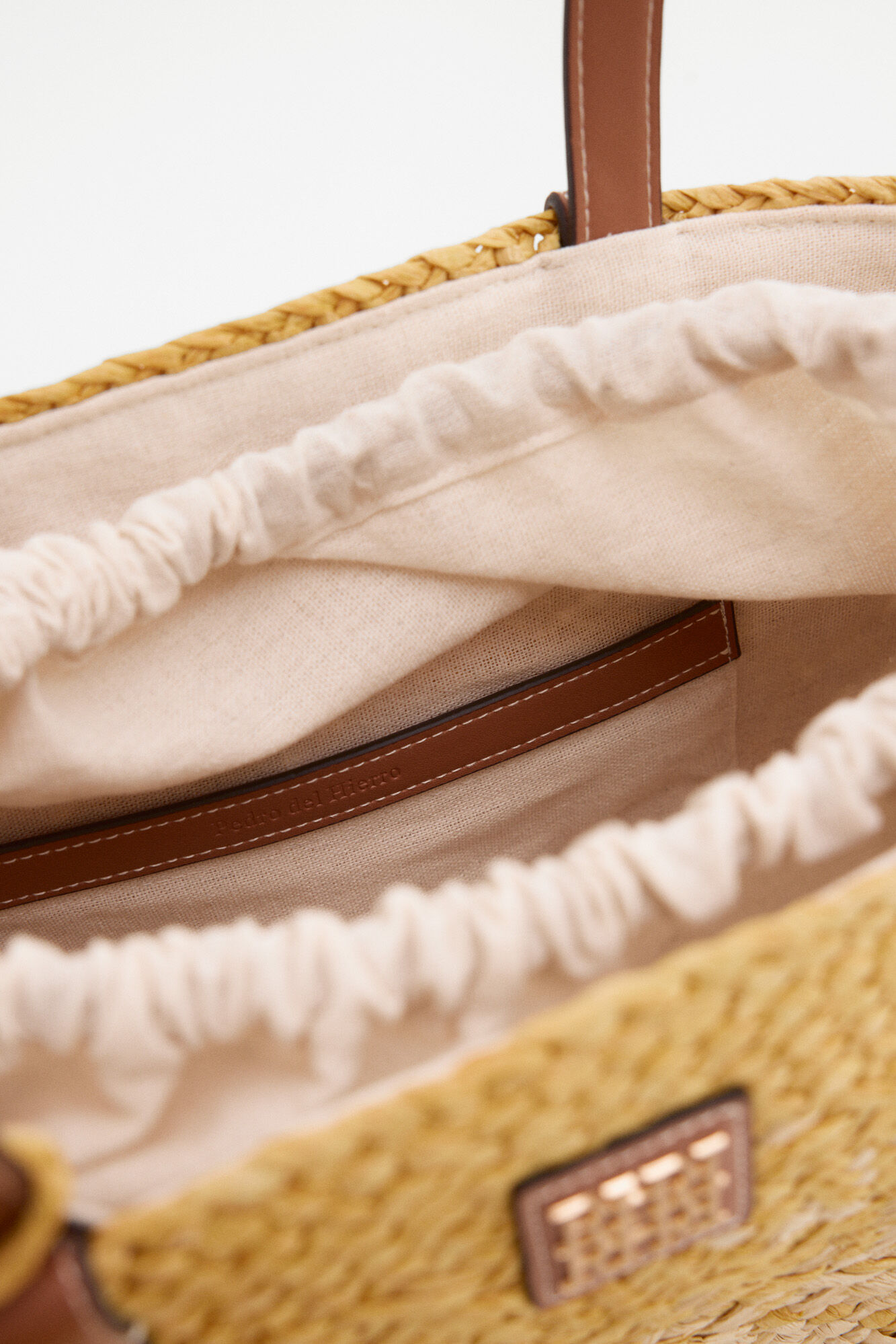 Pedro del Hierro Basket bag Yellow