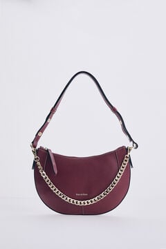 Pedro del Hierro Leather baguette bag Red