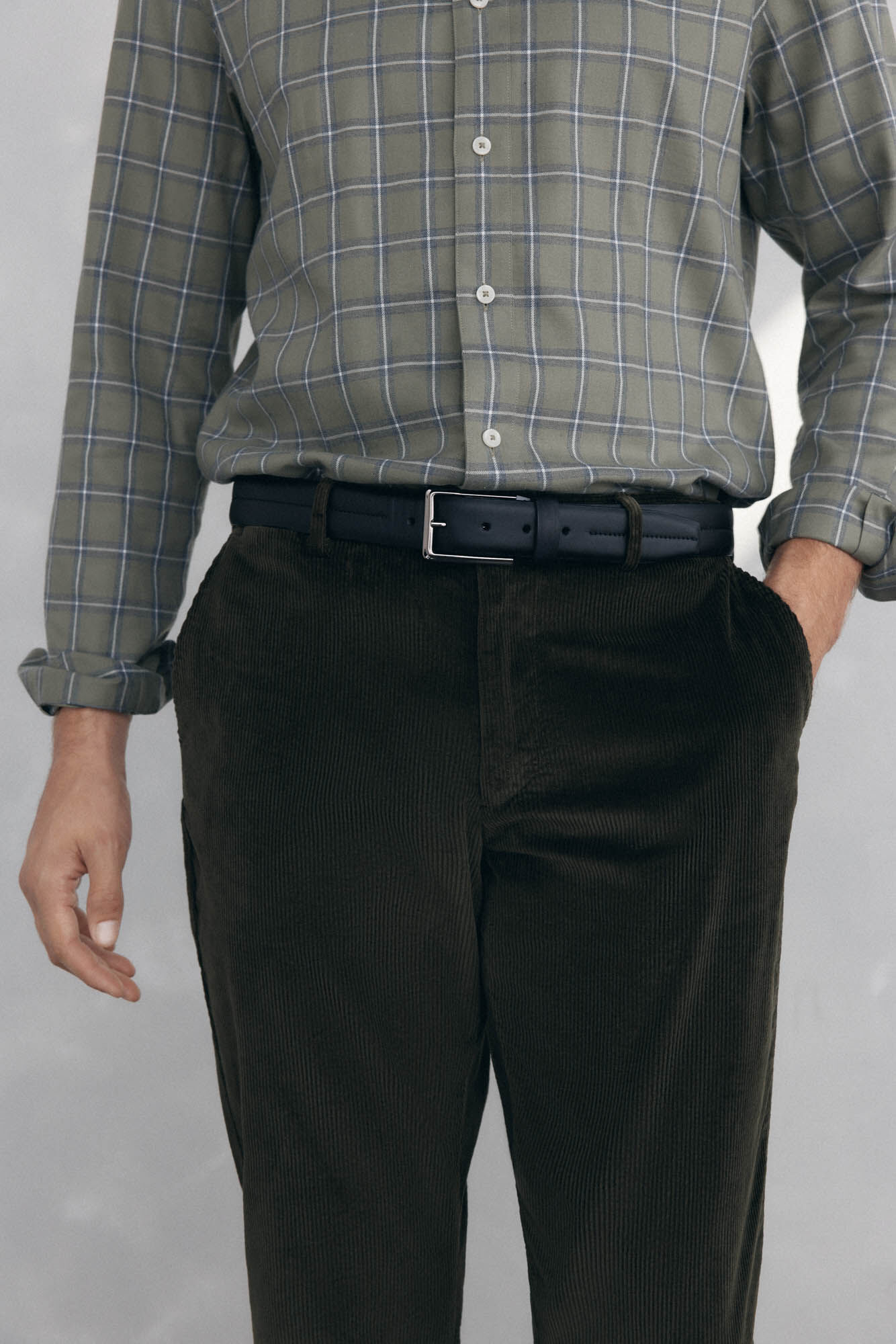 Pedro del Hierro Regular fit thick corduroy chino