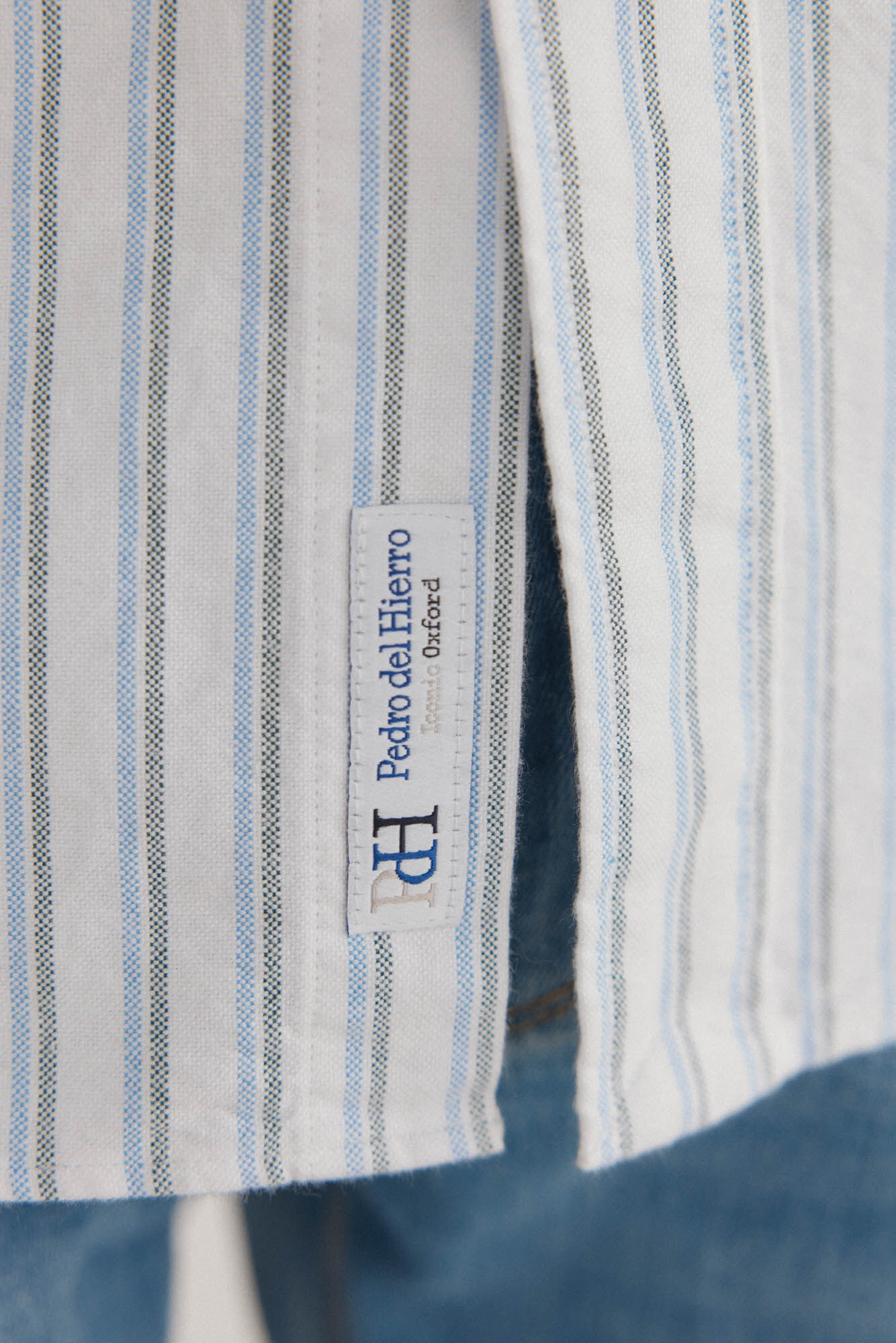 Pedro del Hierro Camisa iconic oxford rayas Blanco