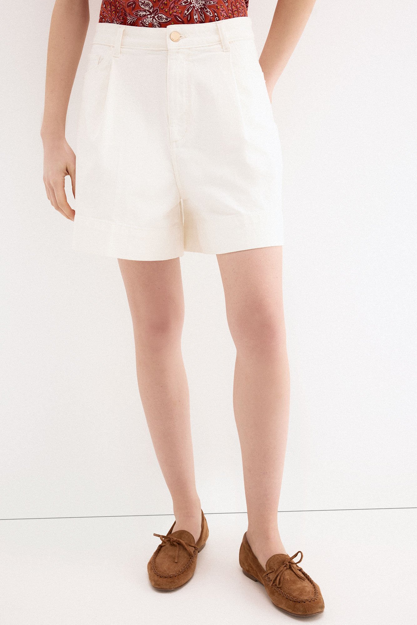 Pedro del Hierro Denim shorts Beige