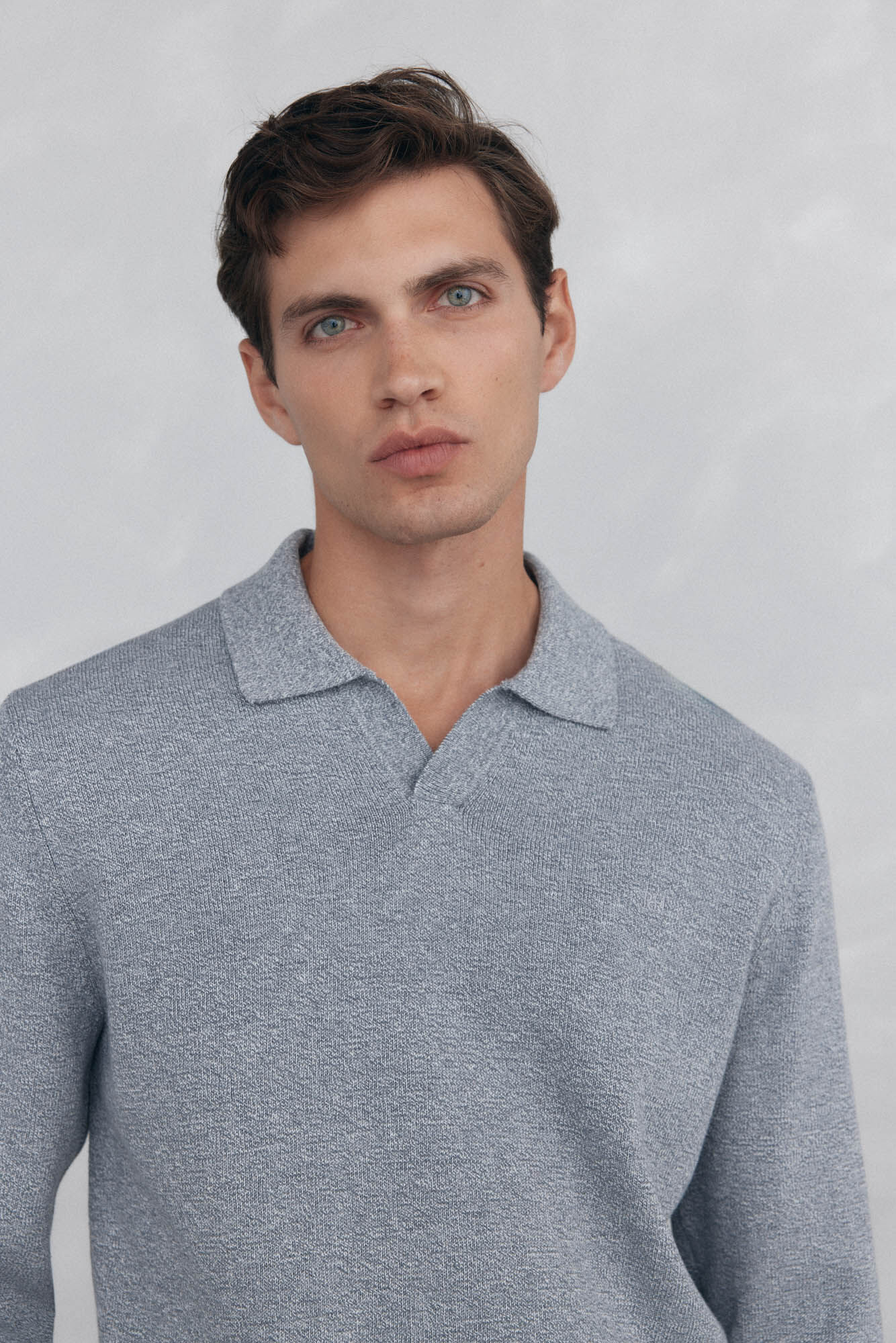 Pedro del Hierro Polo collar torzal liso